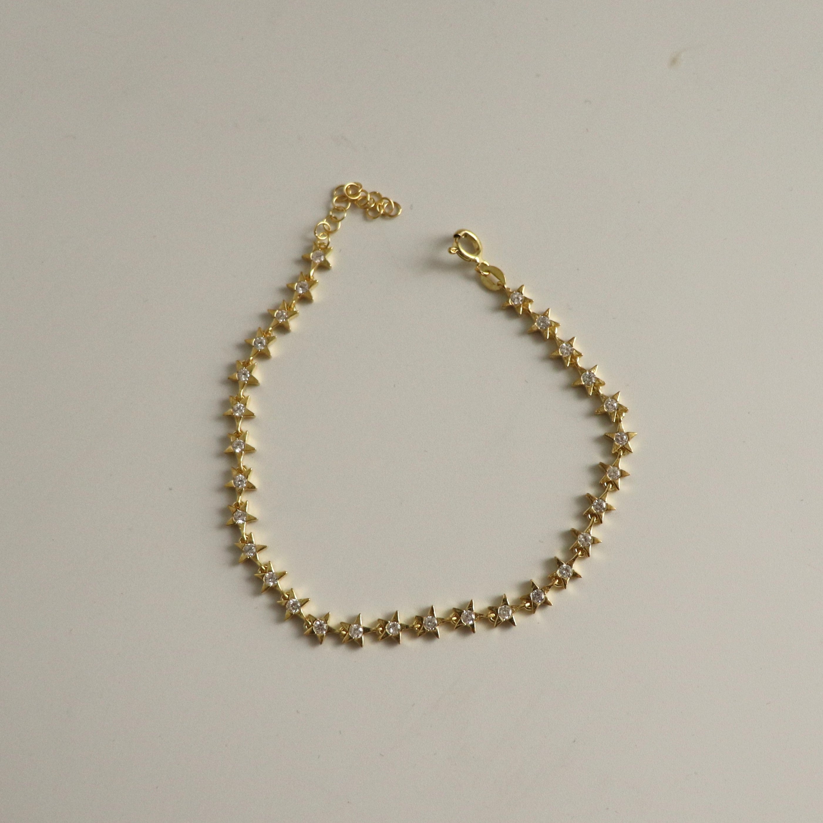 925 Ayar Gümüş Tamtur Yıldız Bileklik