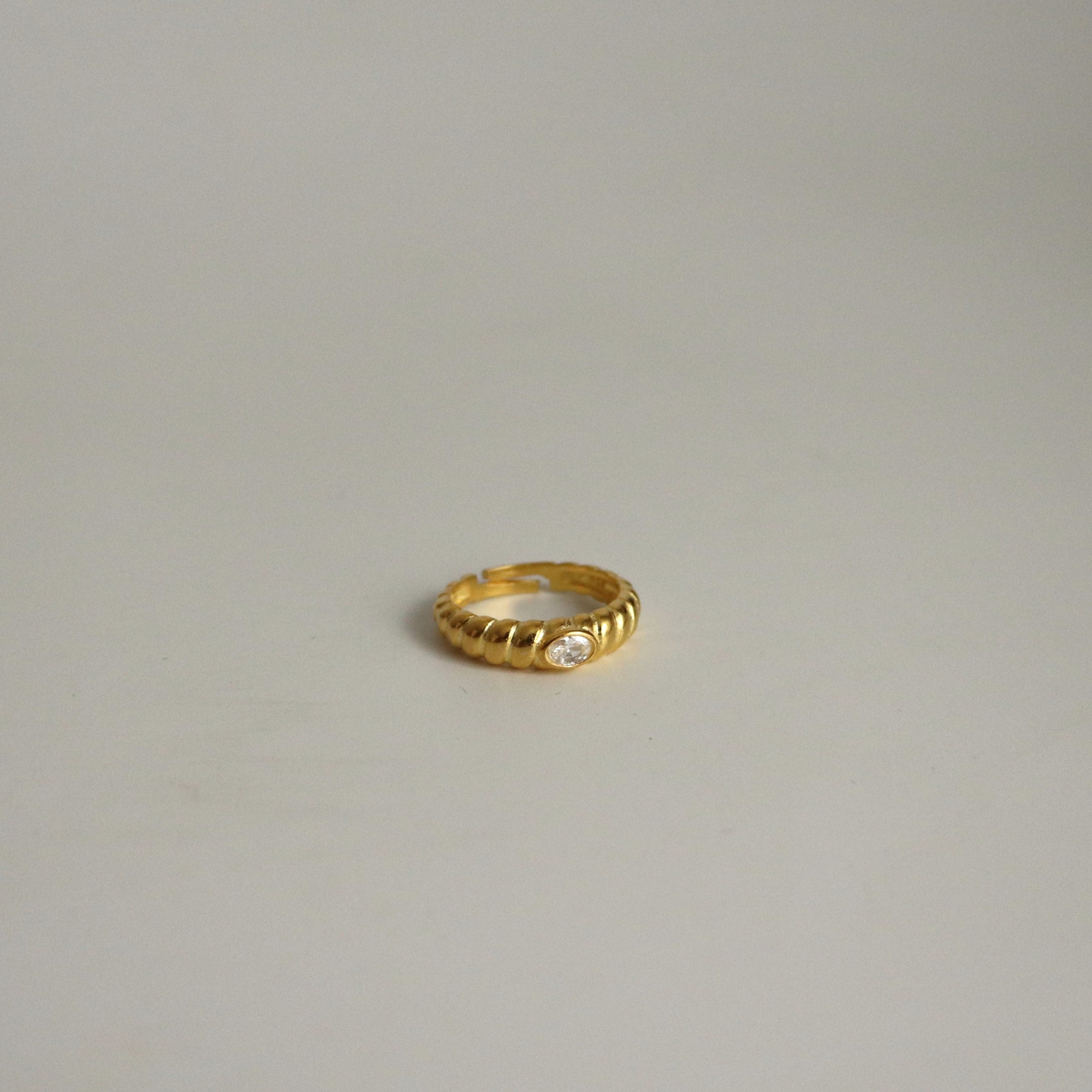 925 Ayar Gümüş Burgulu Taş Yüzük