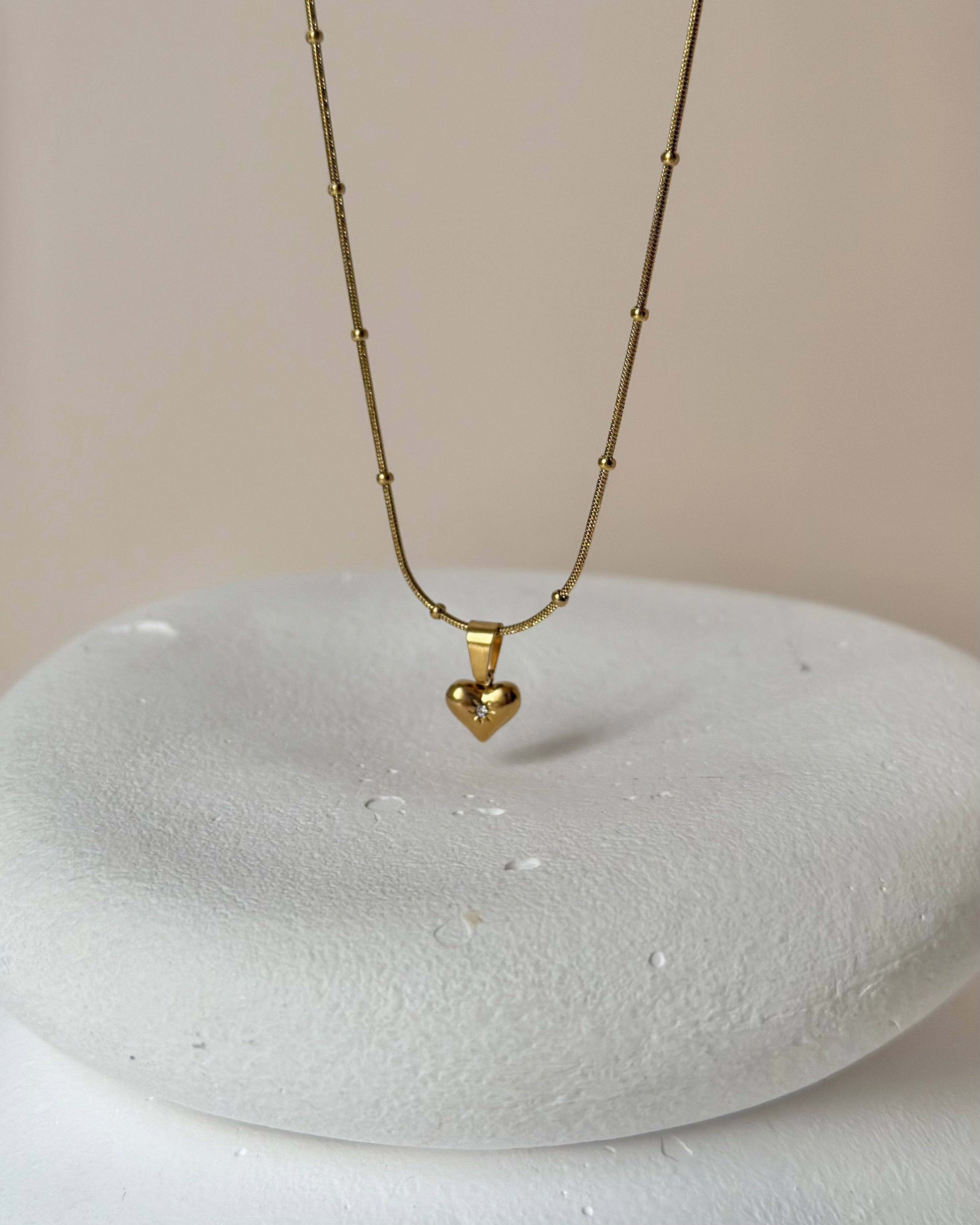 Çelik | Minimal Kalp Kolye