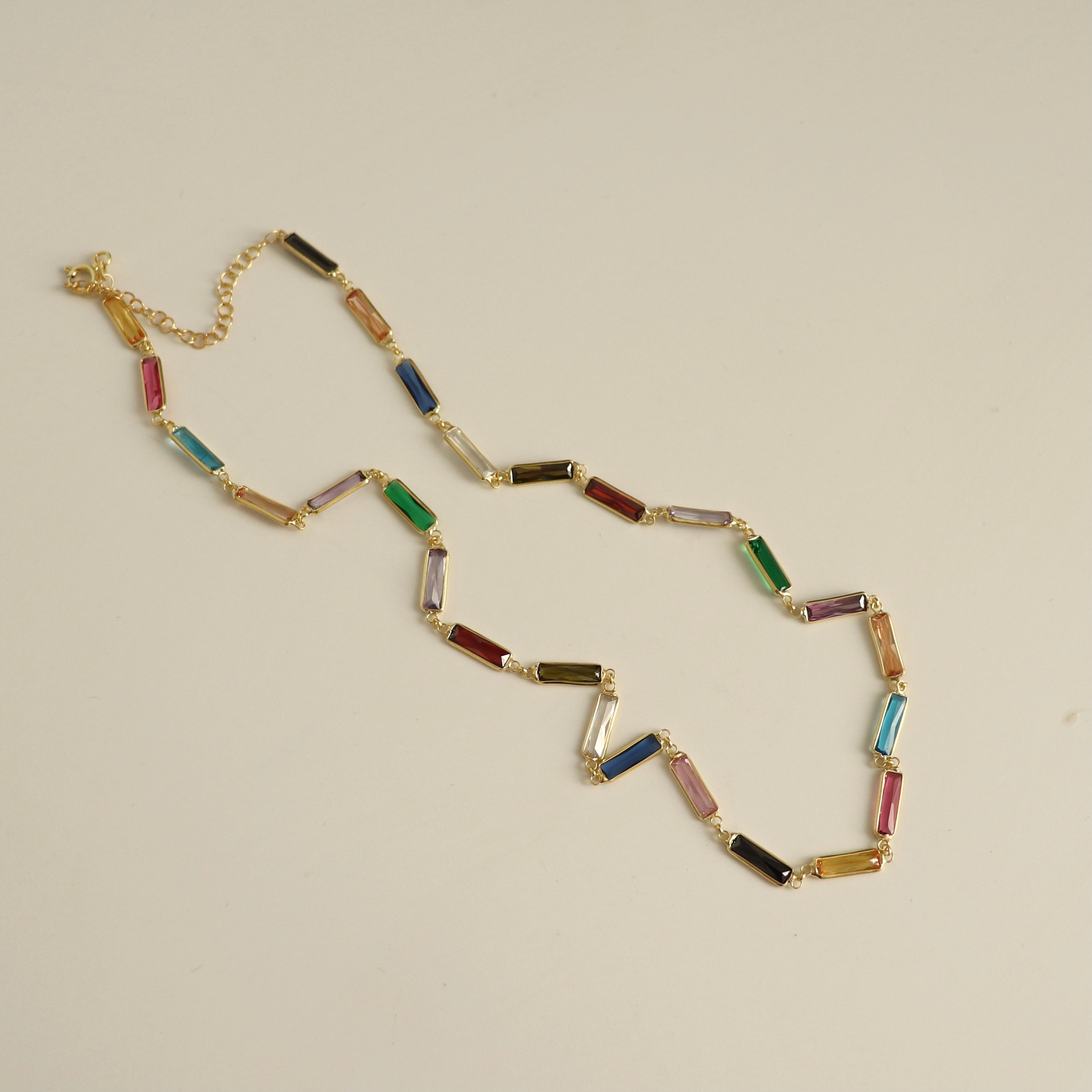 925 Gümüş Baget Mix Kolye