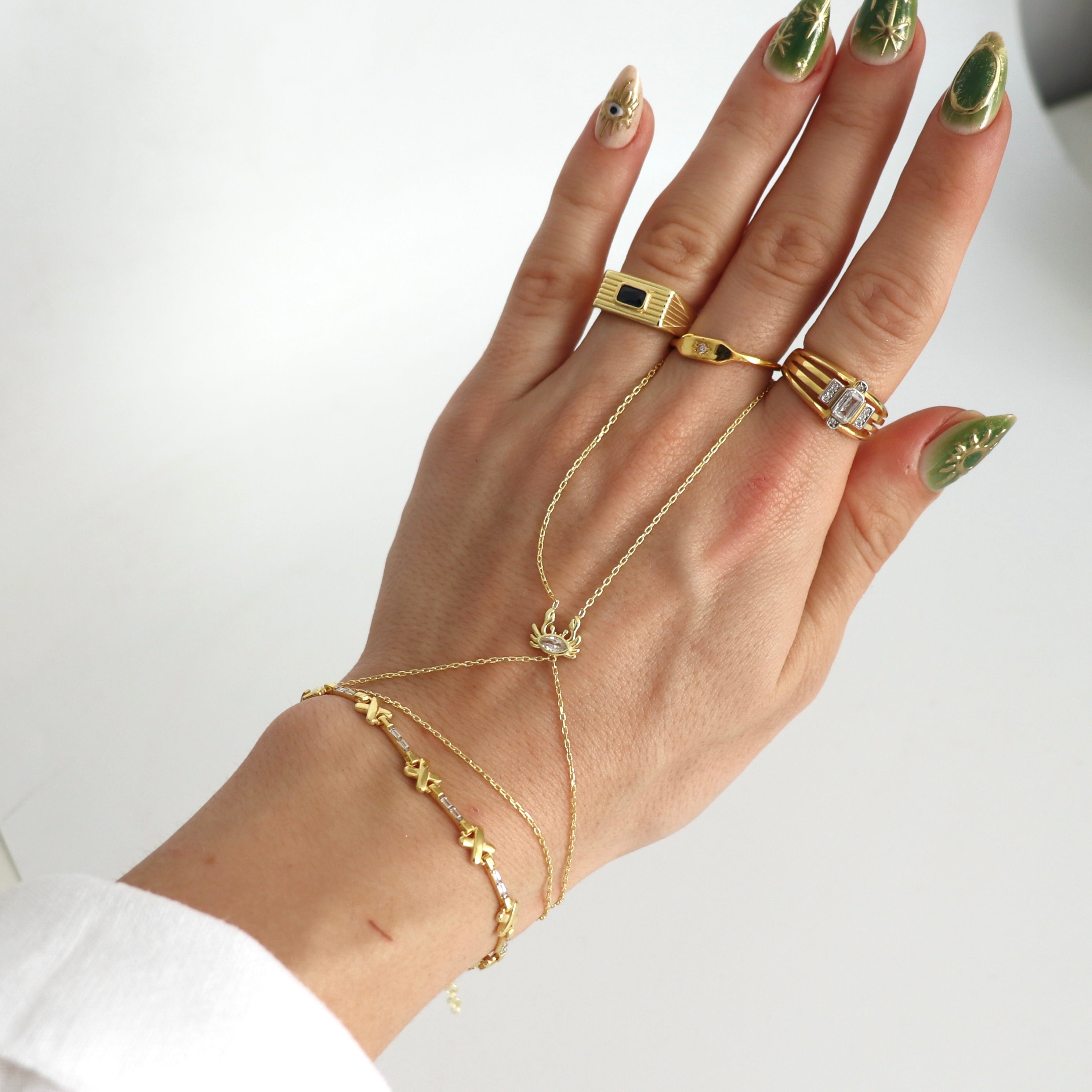 925 Gümüş Lacivert Baget Dörtgen Yüzük