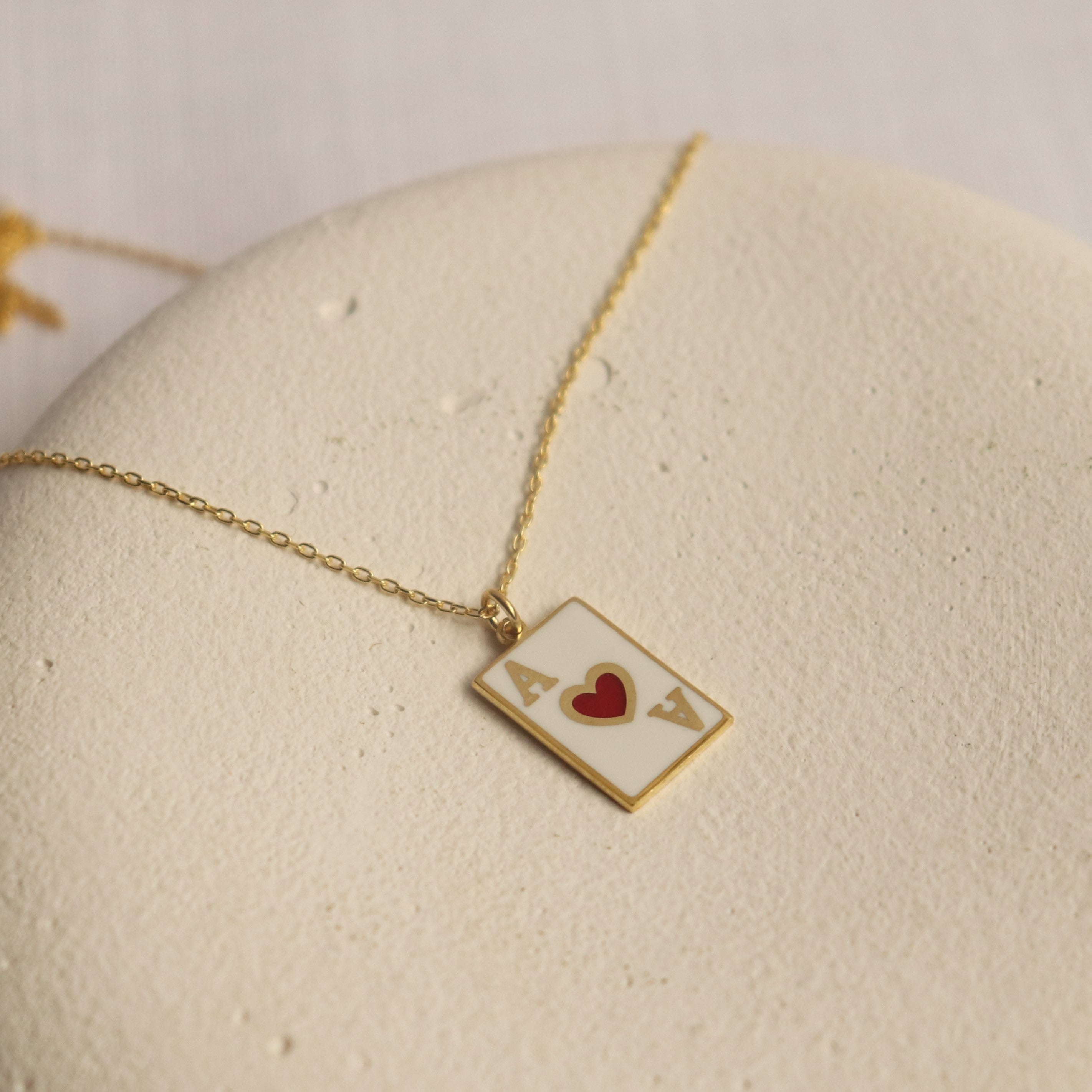 925 Ayar Gümüş | As Kart Kolye