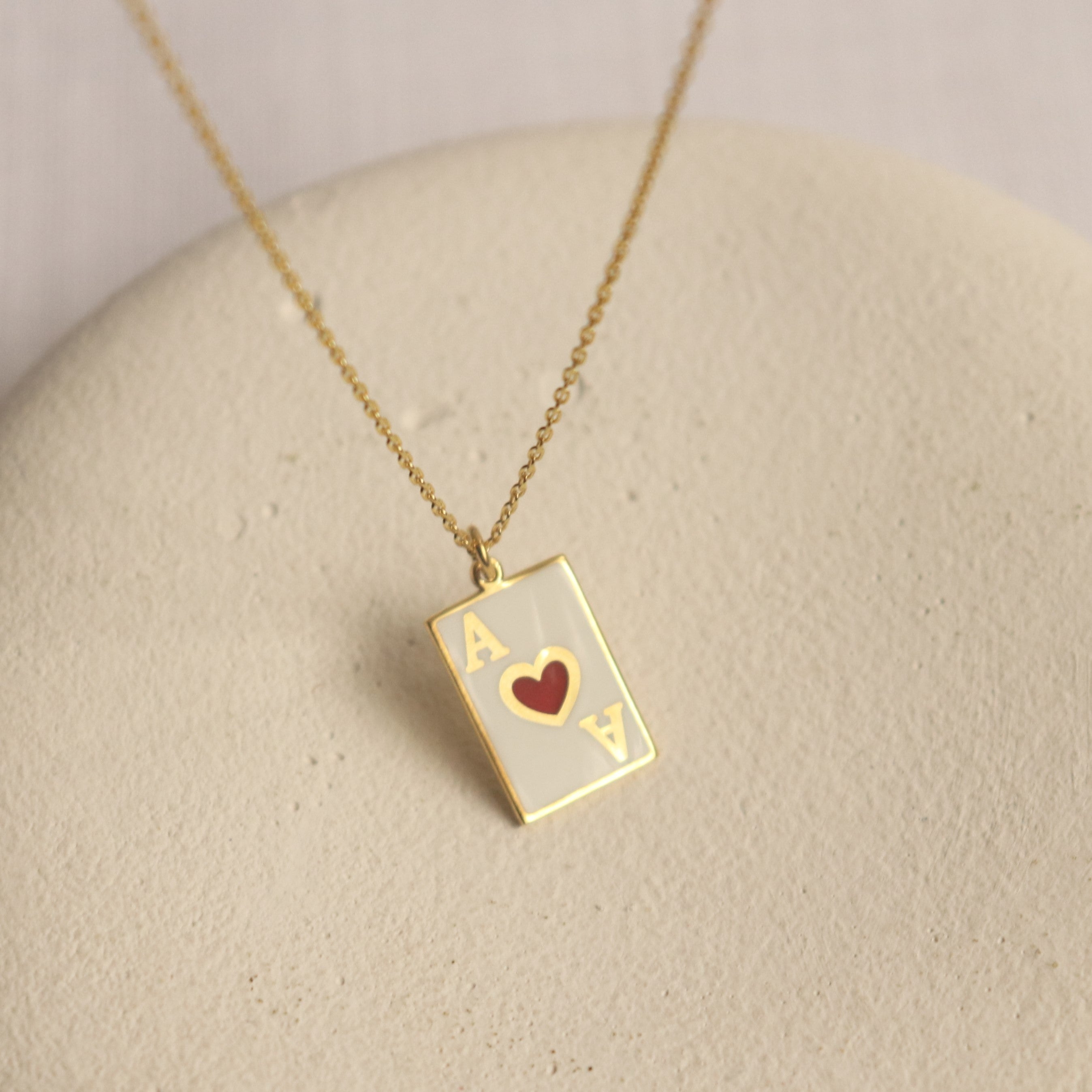 925 Ayar Gümüş | As Kart Kolye