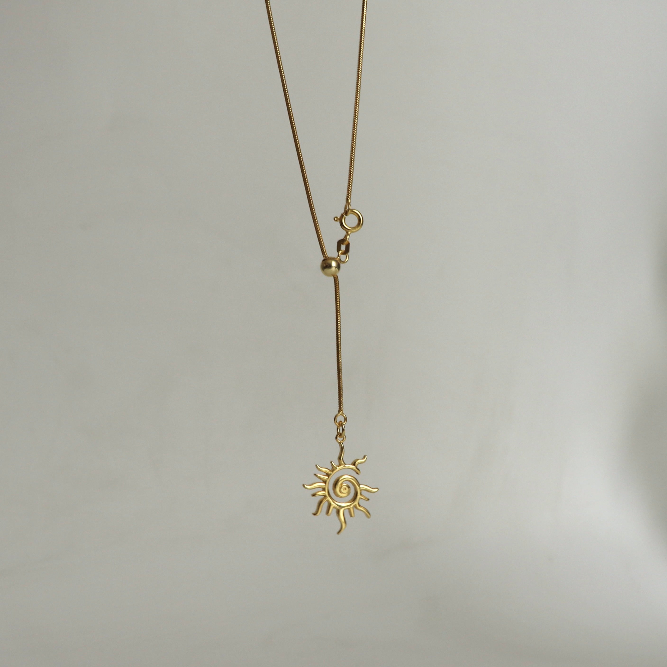 925 Gümüş Asansörlü Güneş Kolye