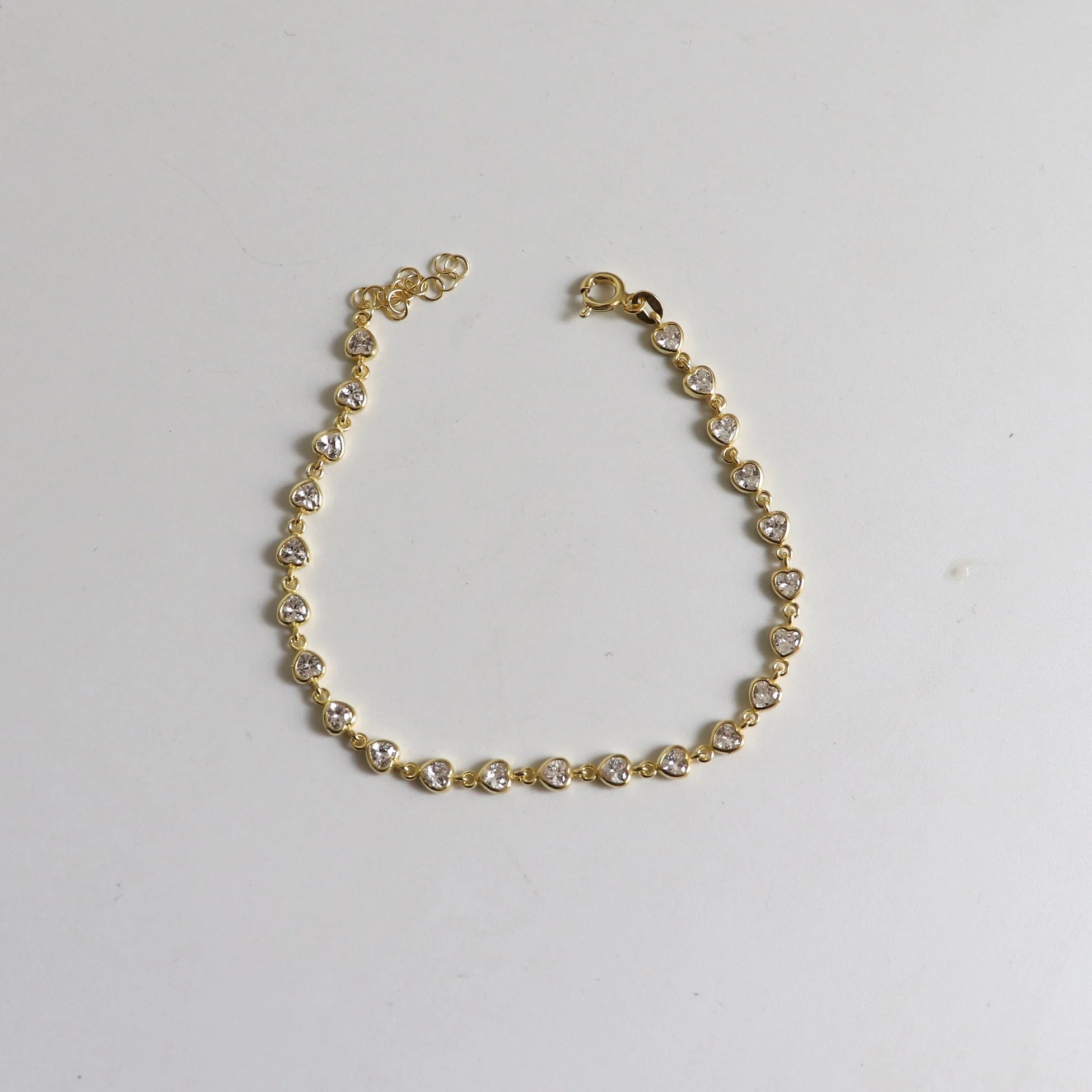 925 Ayar Gümüş Taşlı Tamtur Kalp Bileklik