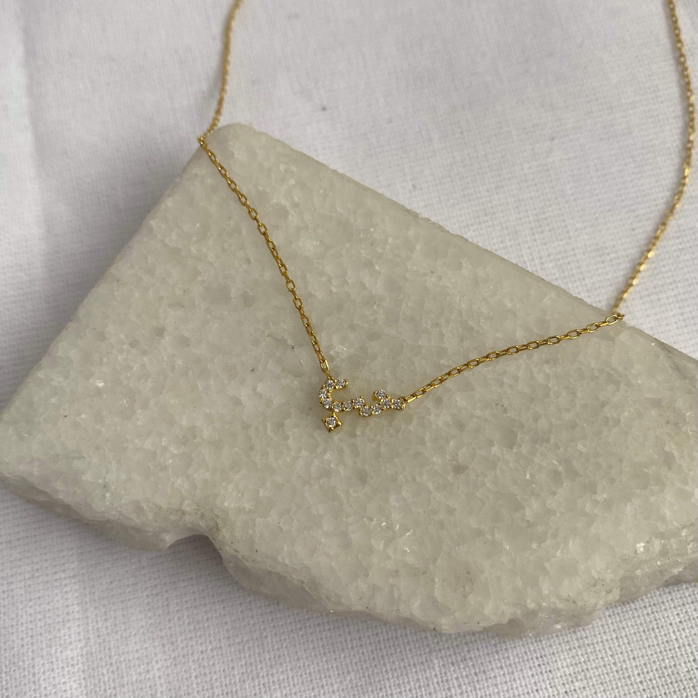 925 Ayar Gümüş | Arapça ``Aşk`` Kolye