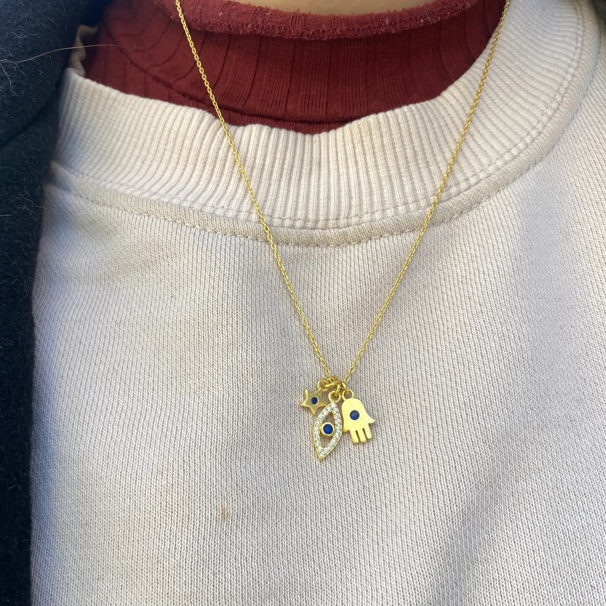 925 Ayar Gümüş | Şans Kolyesi