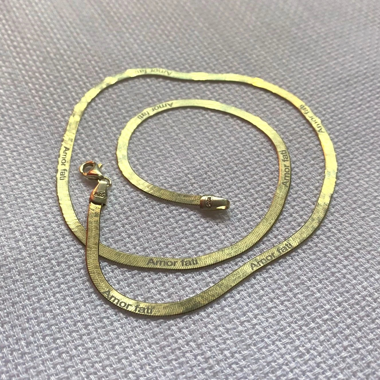 925 Ayar Gümüş | Unisex İstediğini Yazdır İtalyan Zincir