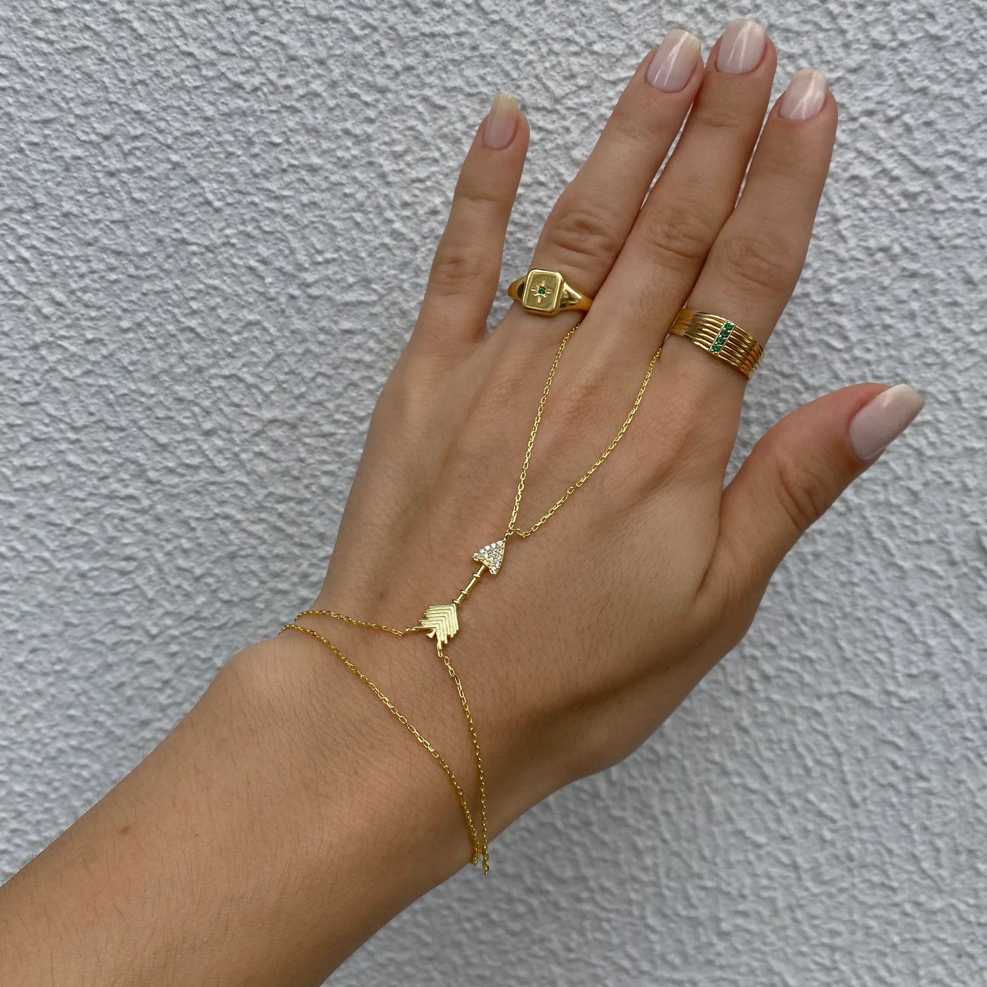 925 Ayar Gümüş Taşlı Ok Şahmeran