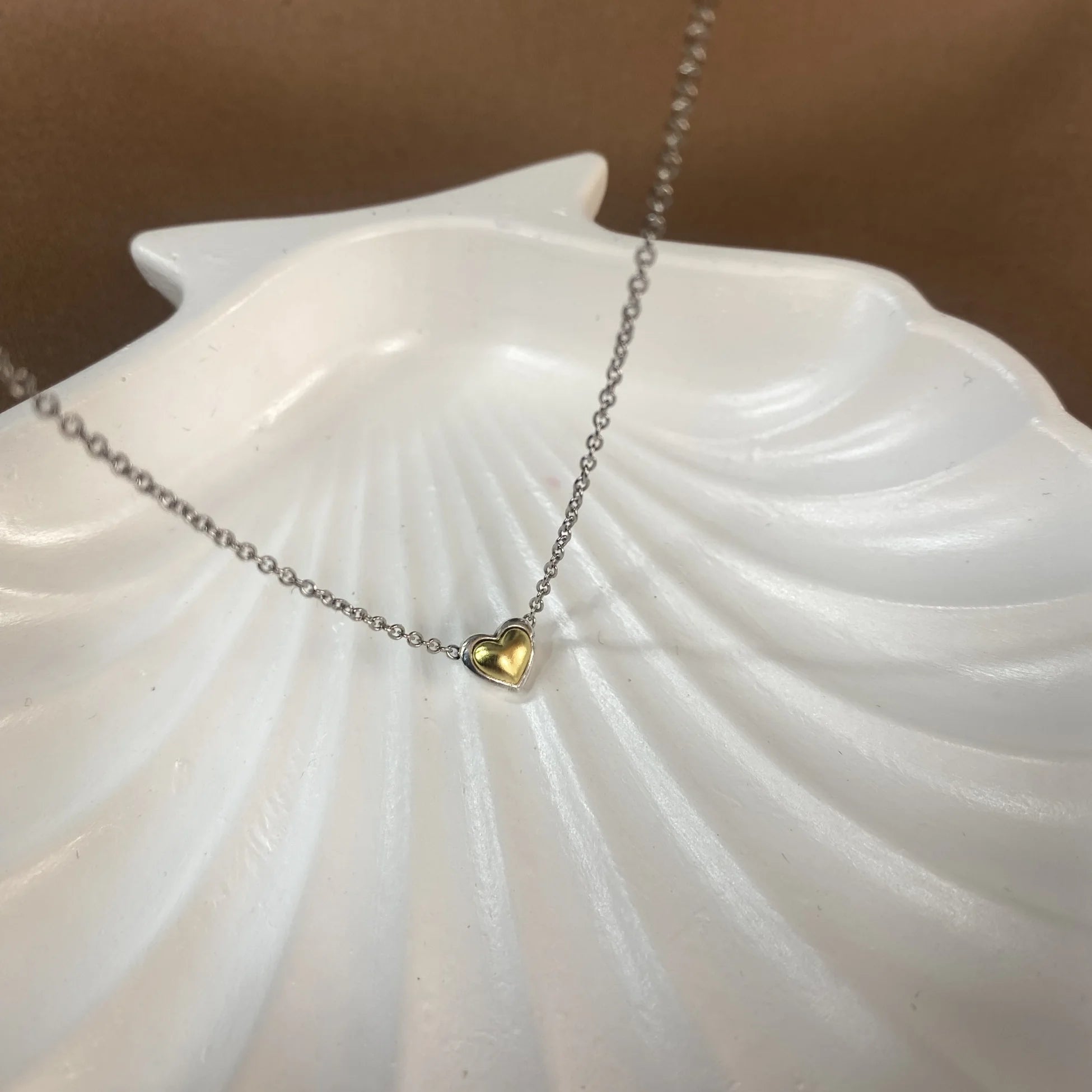 925 Ayar Gümüş | Minimal Mix Kalp Kolye