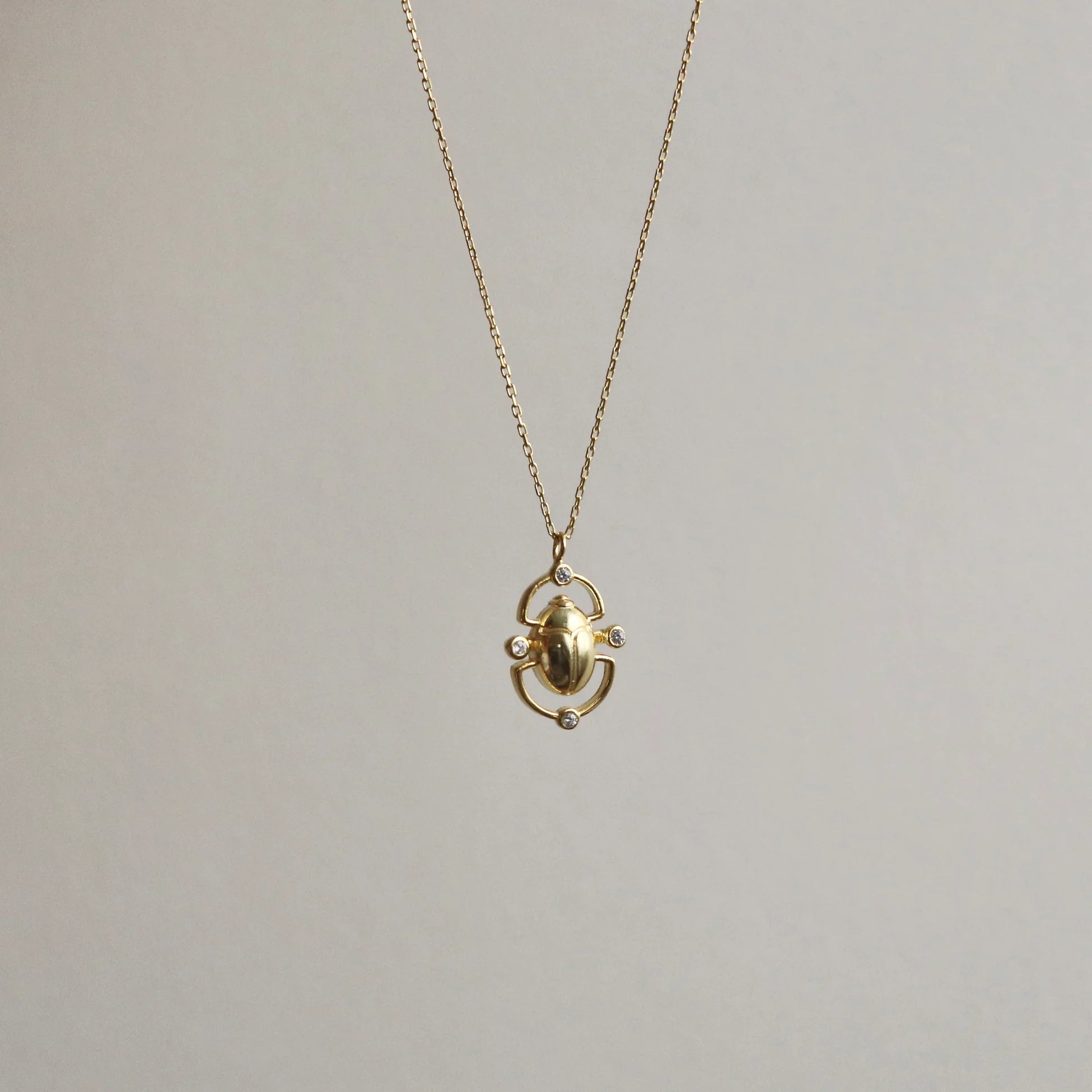 925 Ayar Gümüş Scarab Kolye