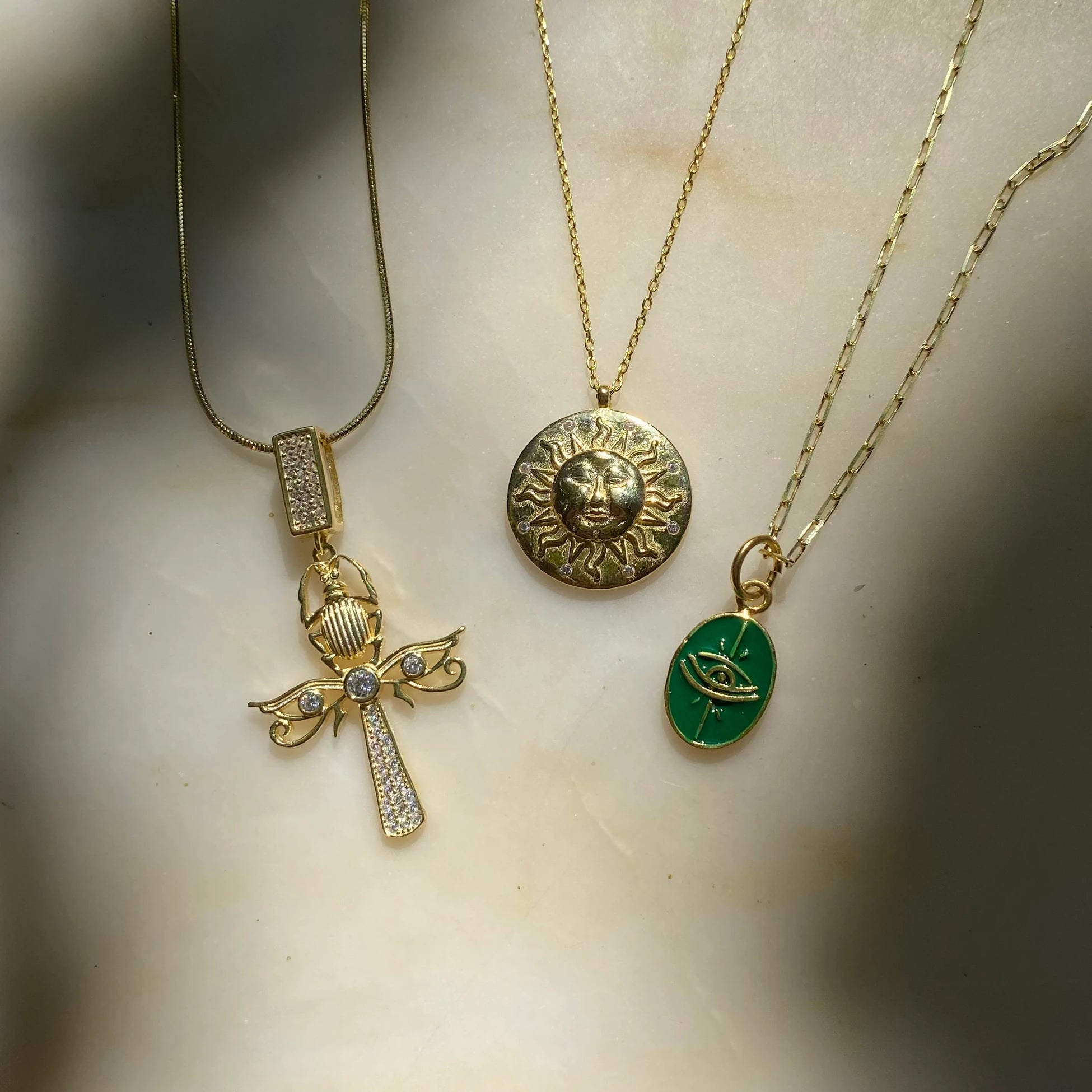 925 Ayar Gümüş Büyük Güneş Kolye