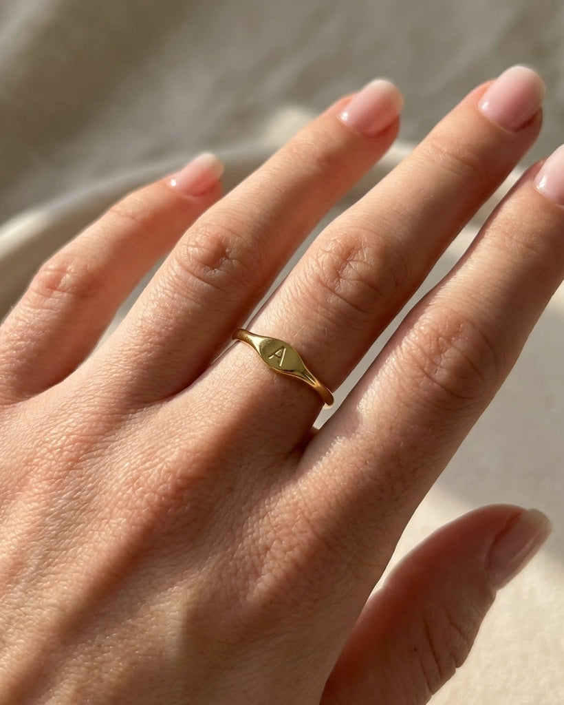 925 | Minimal Harf Yüzük