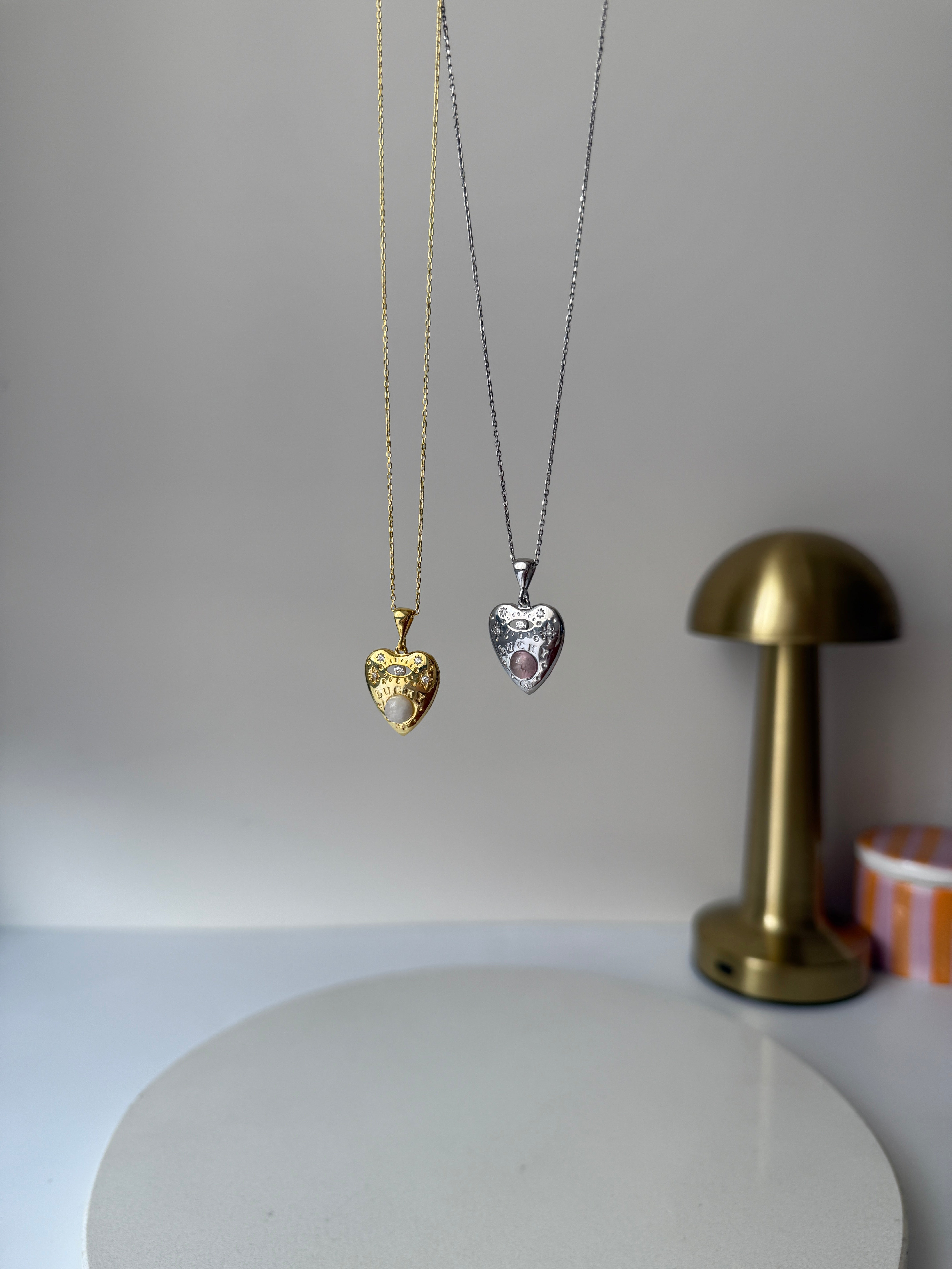 925 | Doğal Taş Şans Kolyesi