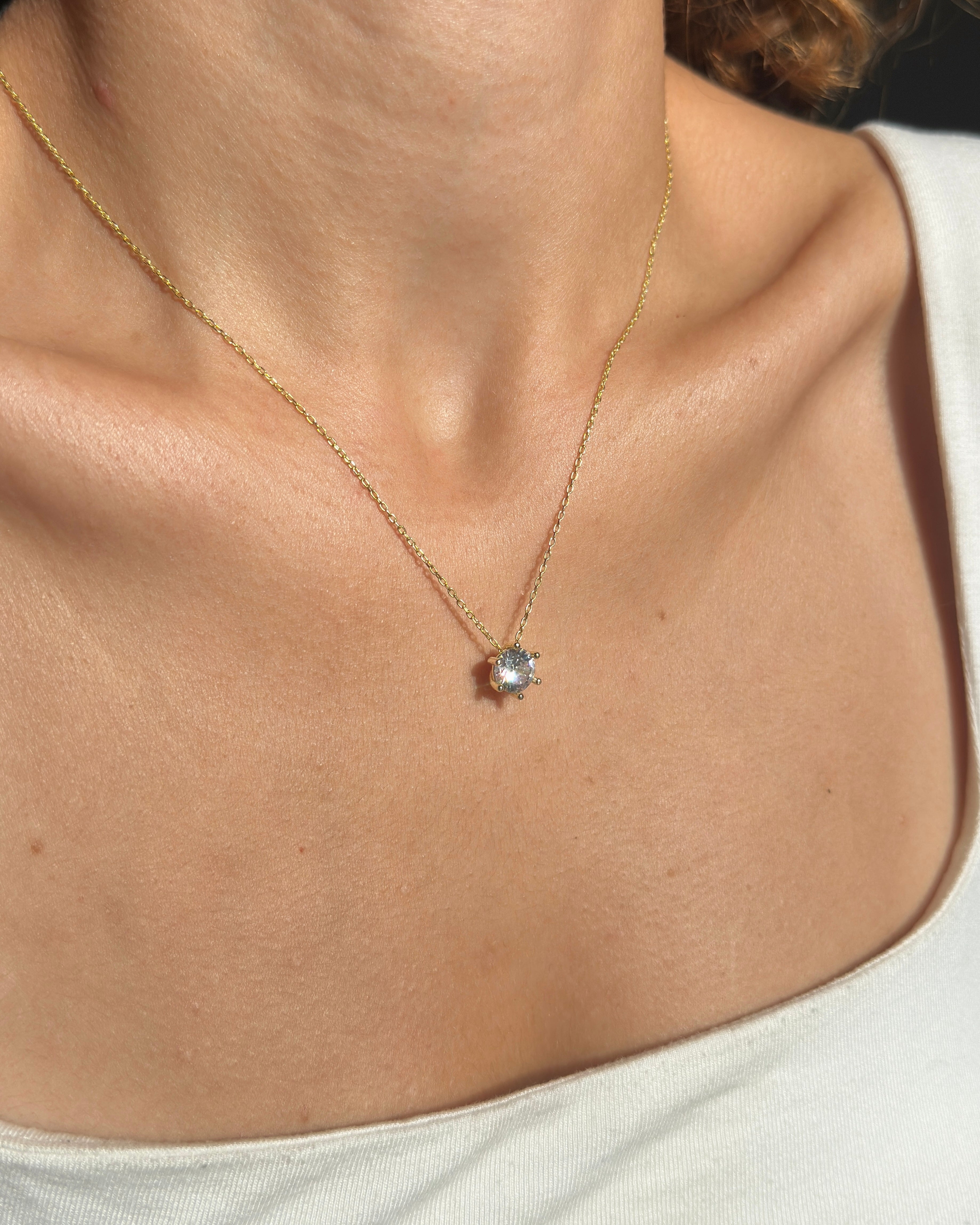 925 | Klasik Tektaş Kolye