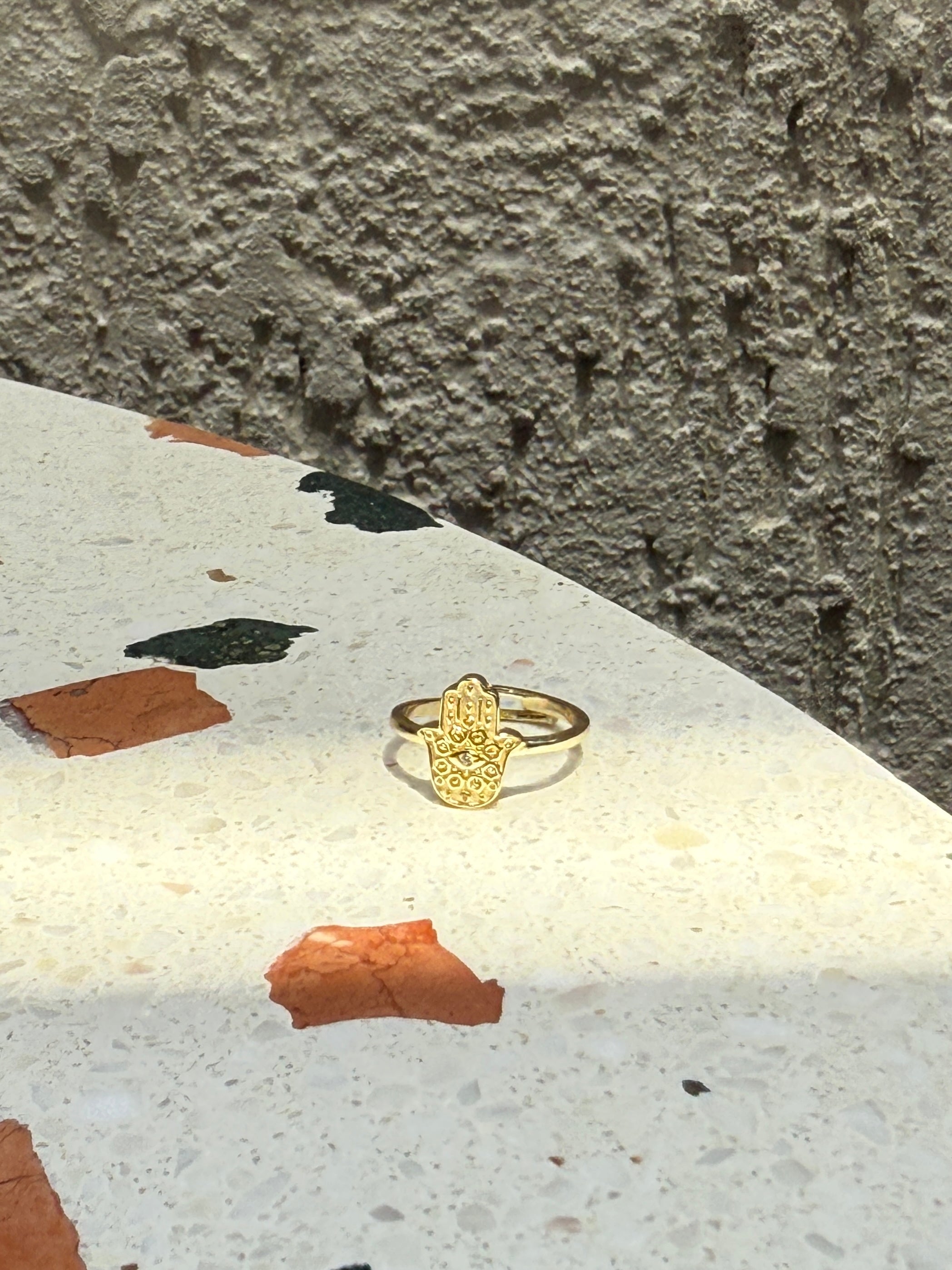 925 Gümüş Etnik Hamsa Yüzük