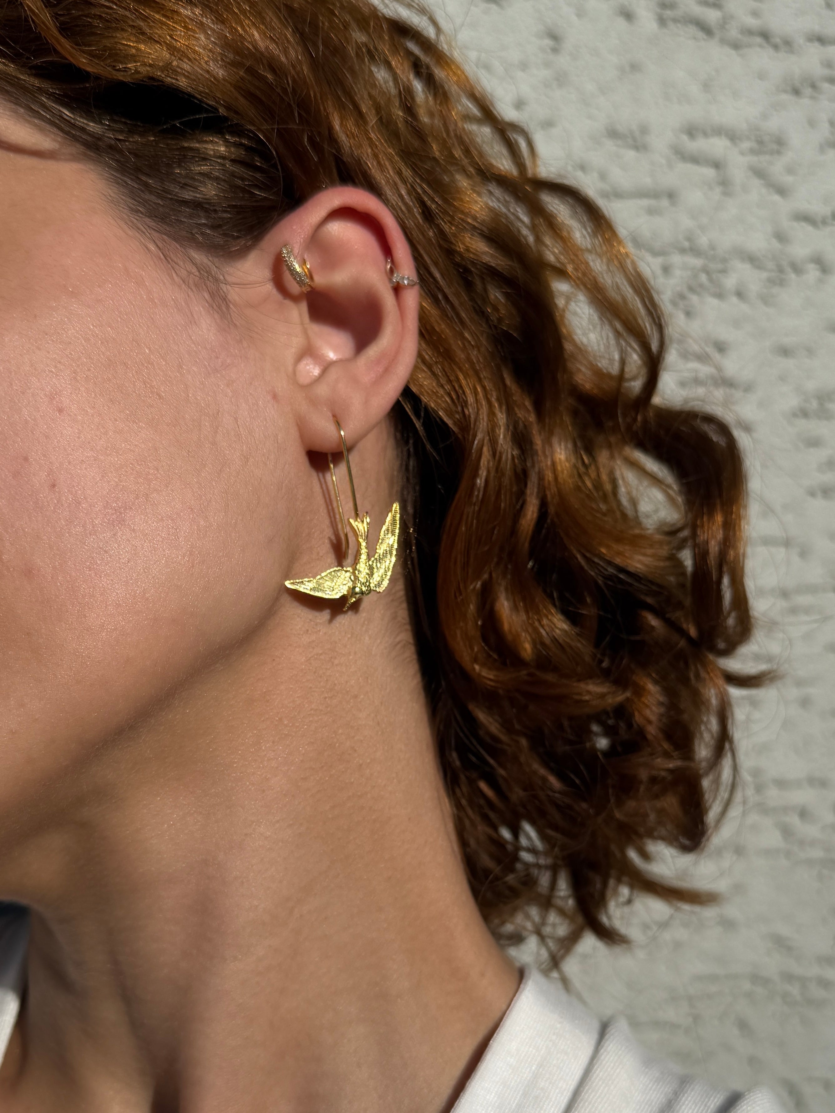 925 | Kuş Uçuşu Küpe