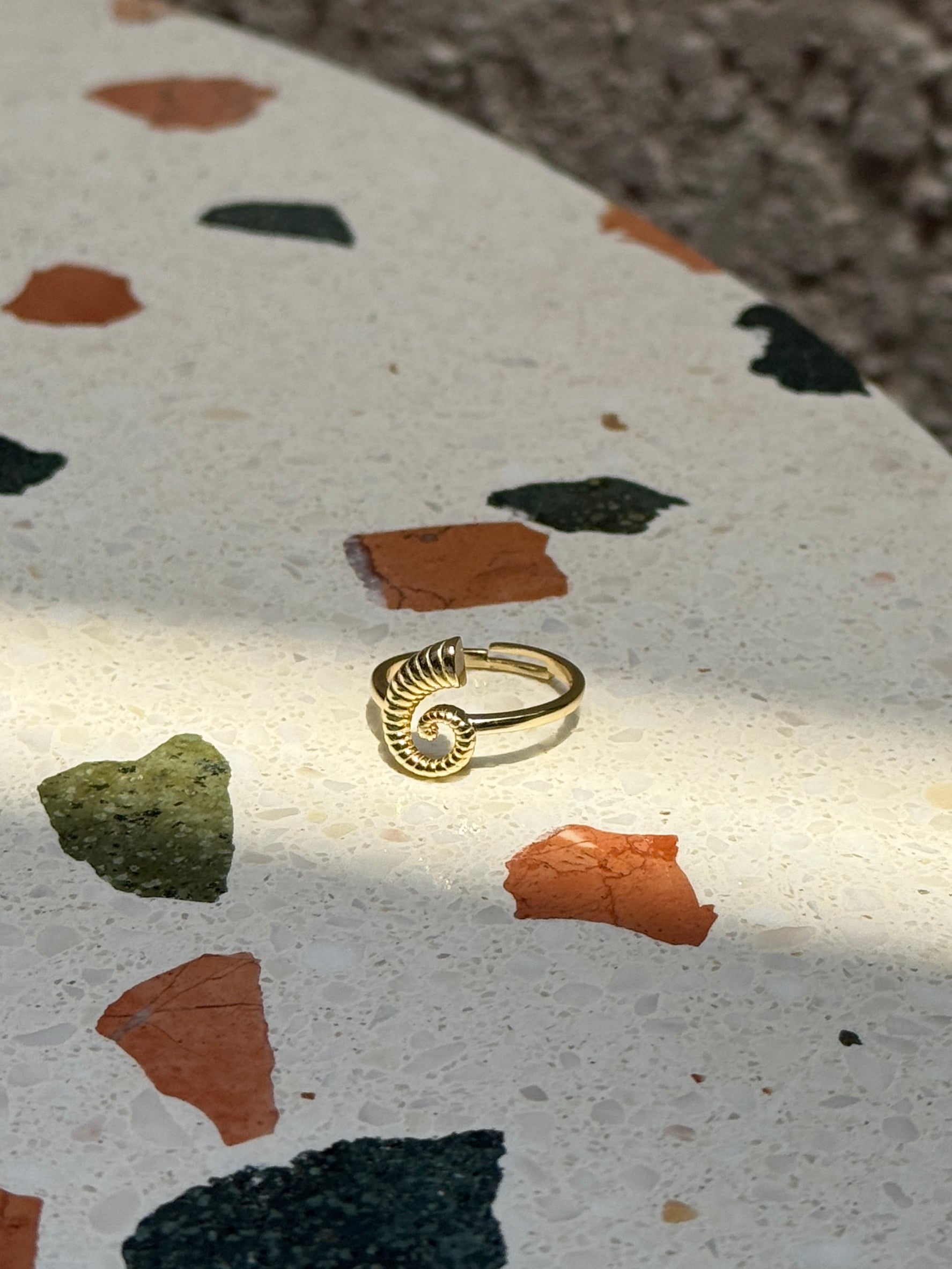 925 Gümüş Salyangoz Yüzük