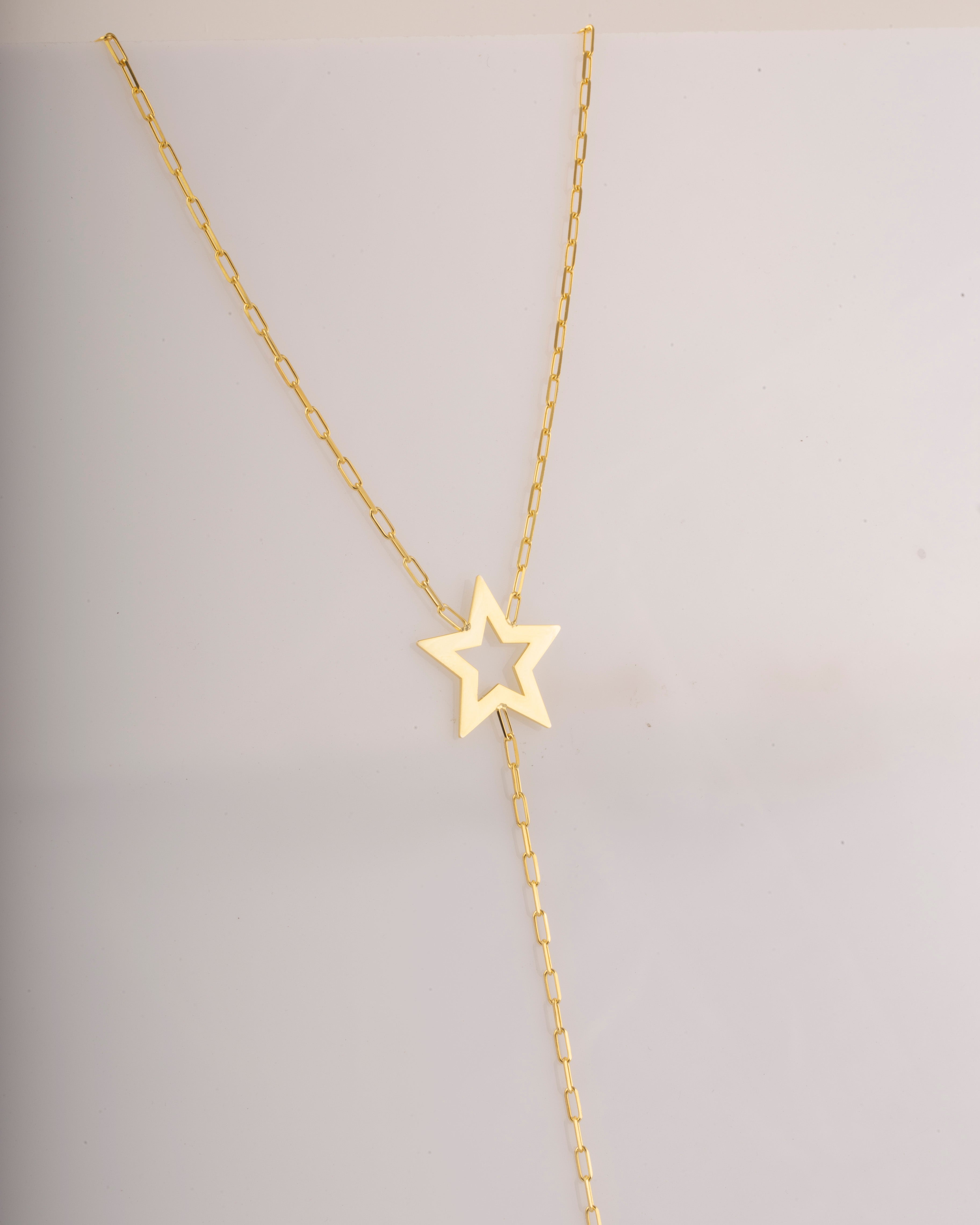 925 Gümüş Yıldız Y Kolye