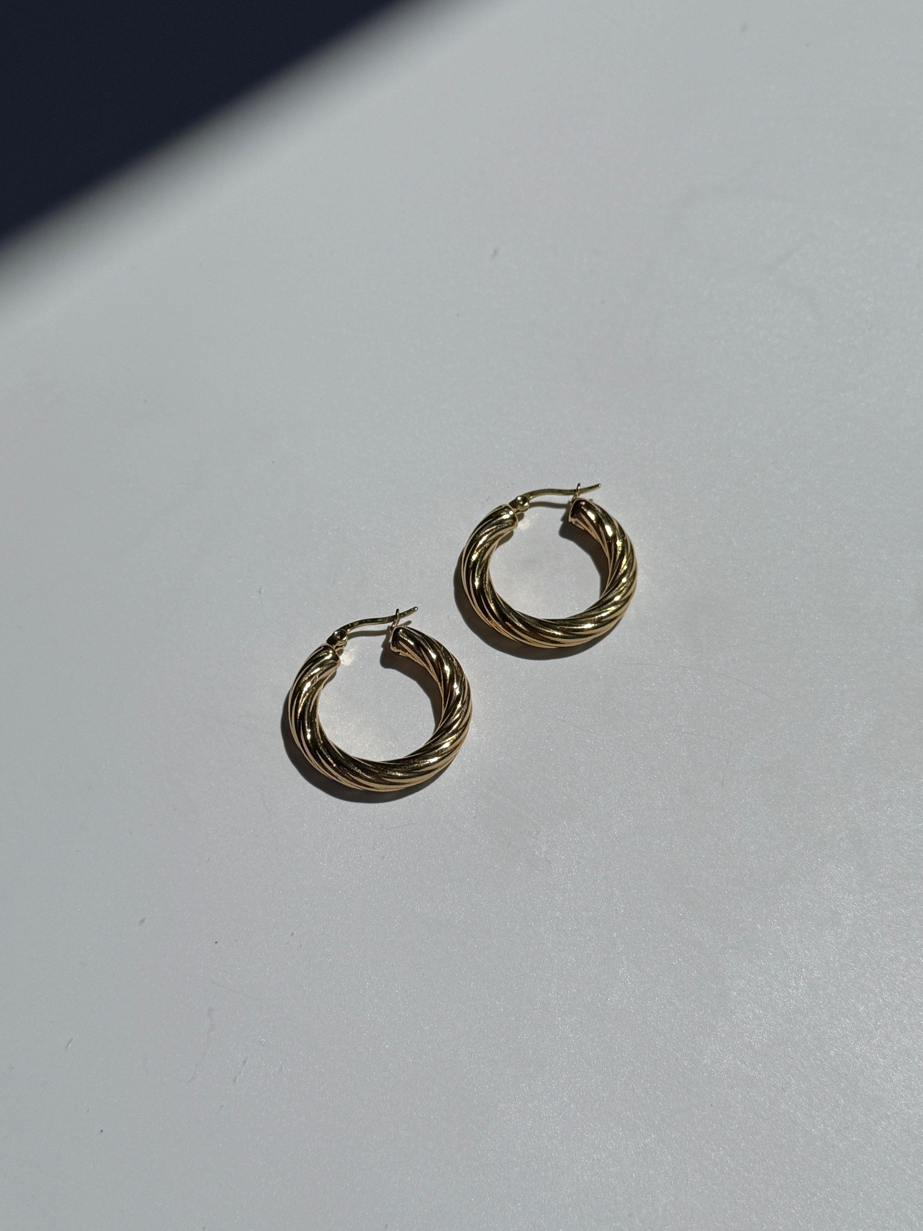 Çelik Burgu Halka Küpe