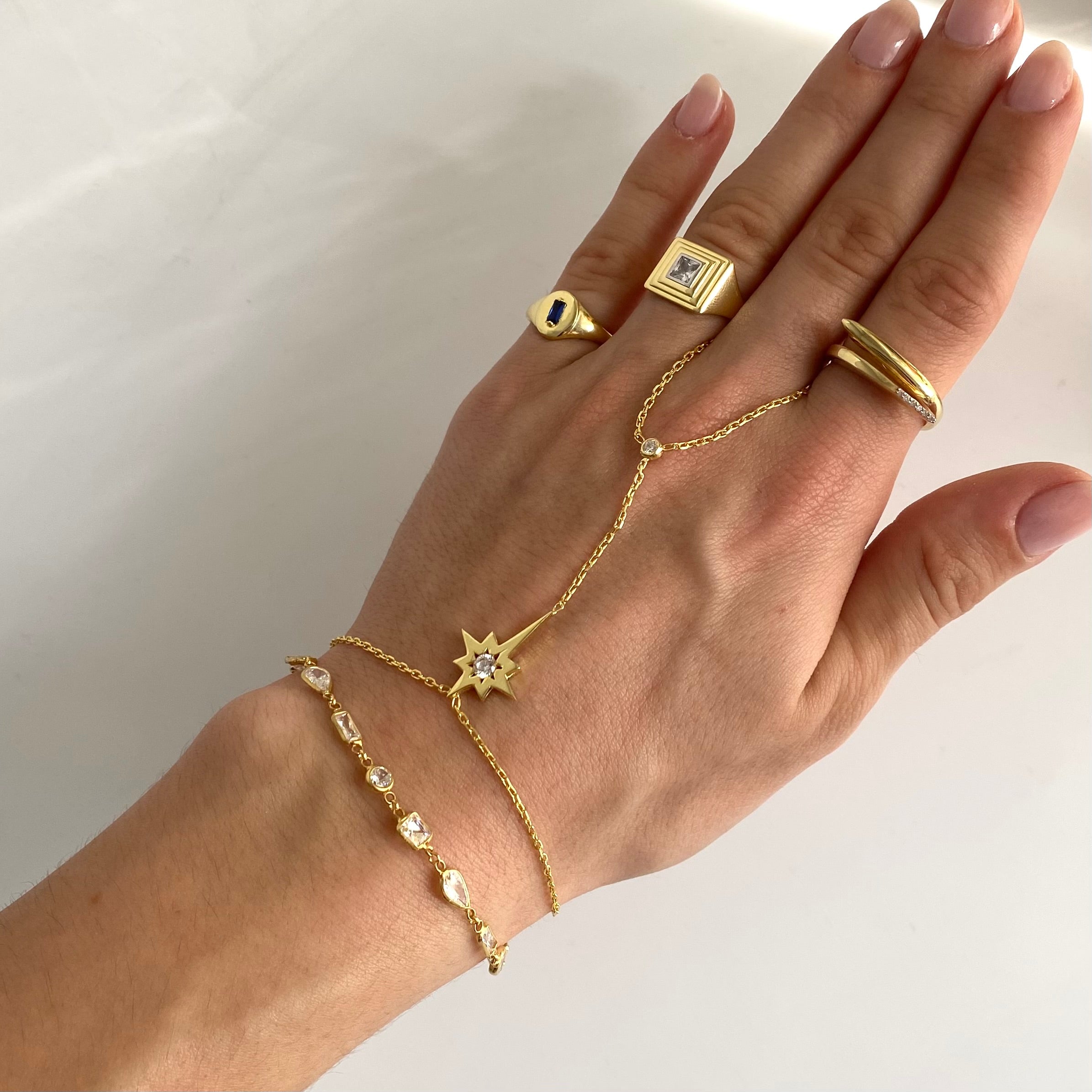 925 Gümüş Tektaş Kutup Yıldız Şahmeran