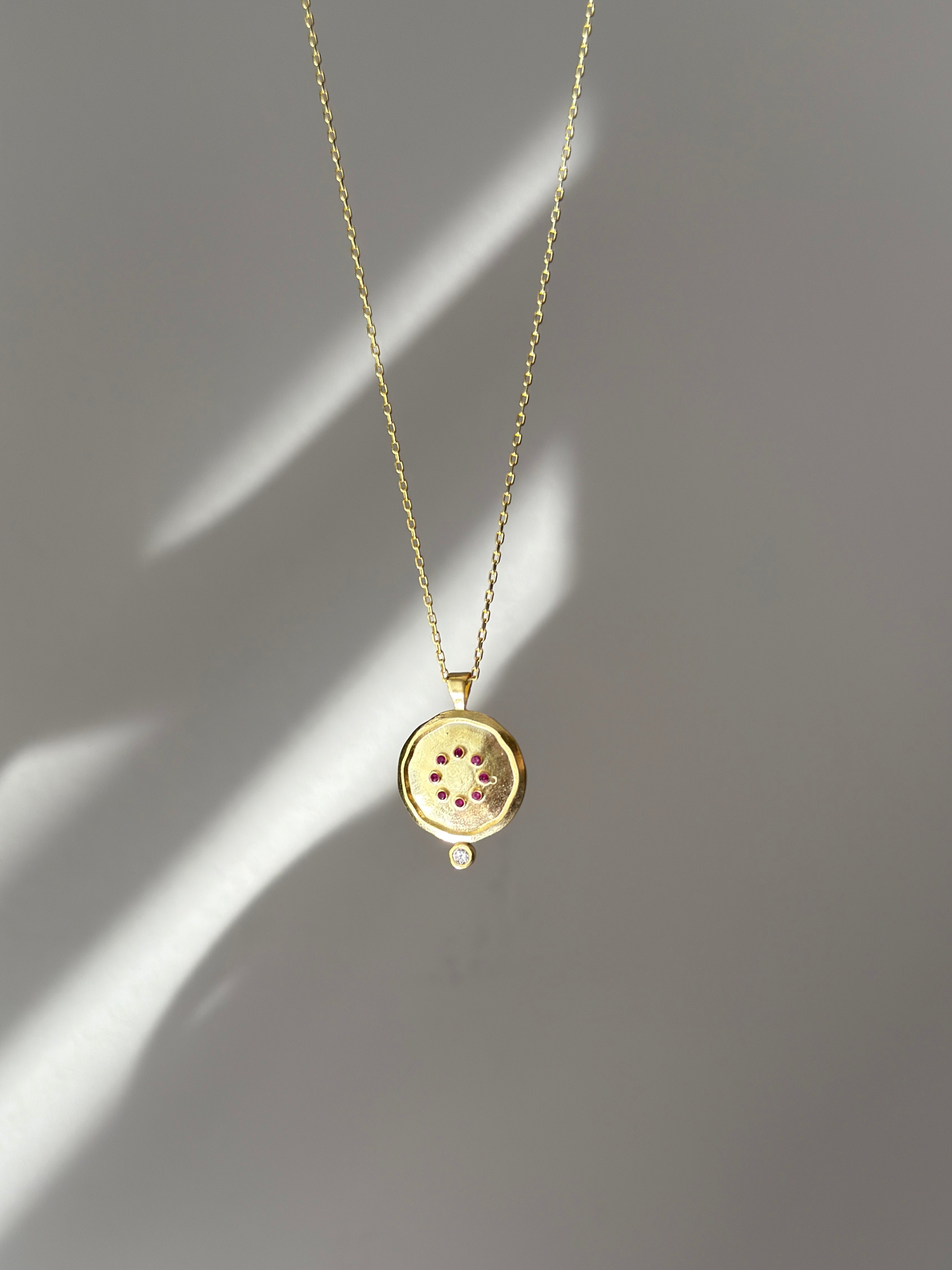 925 | Taşlı Nar Kolye