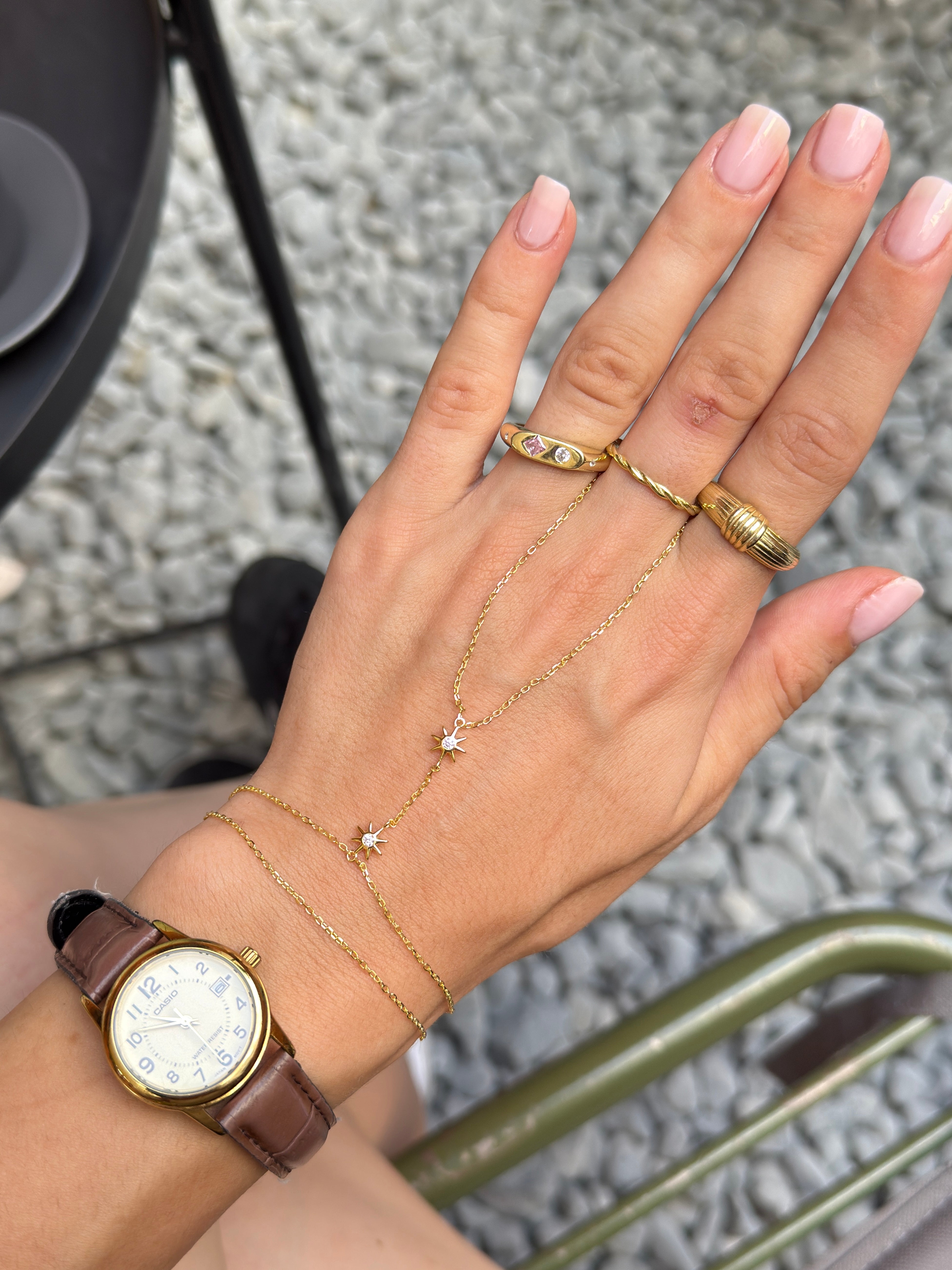 925 | İkili Yıldız Taşlı Şahmeran