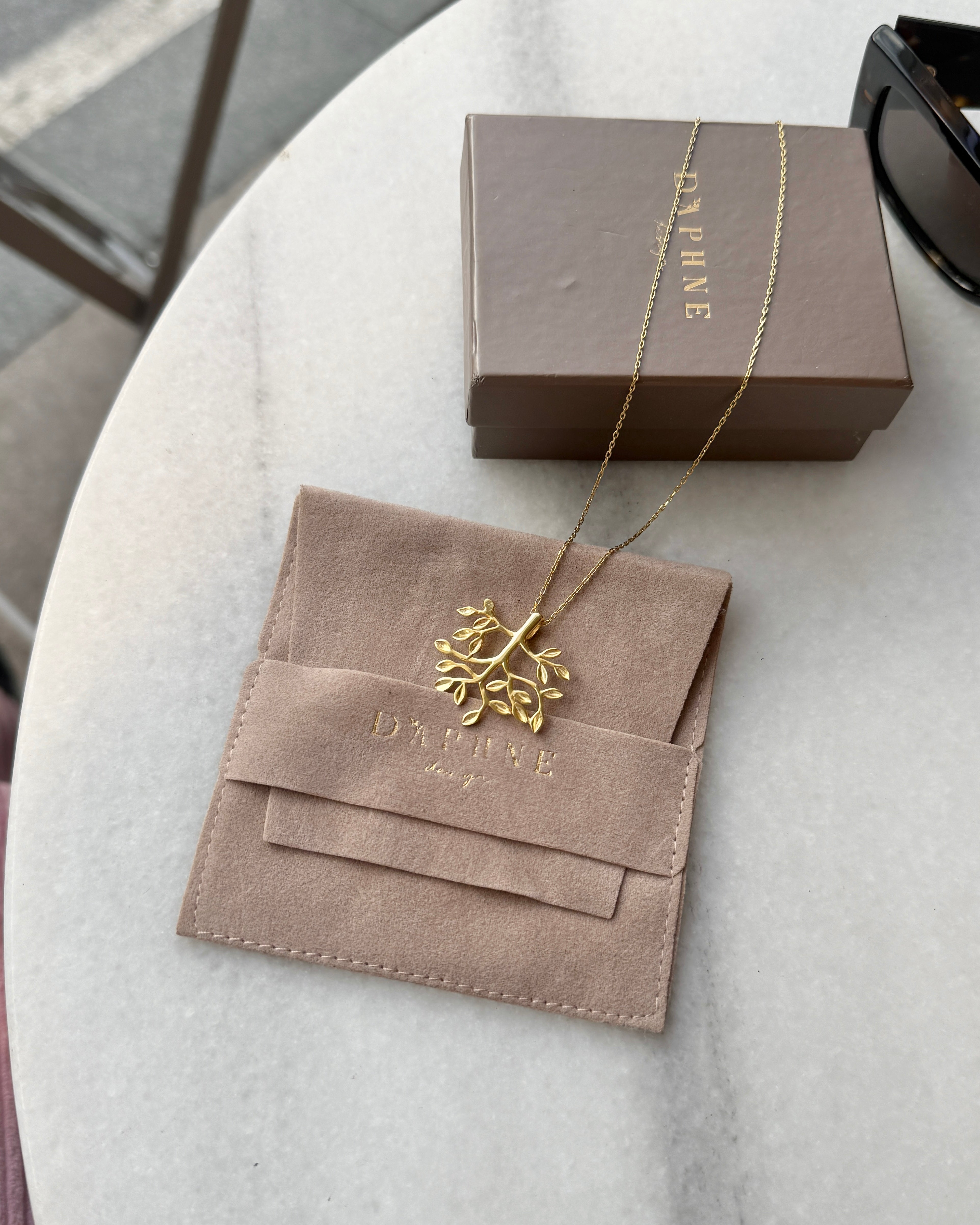 925 | Daphne Yaprağı Kolye