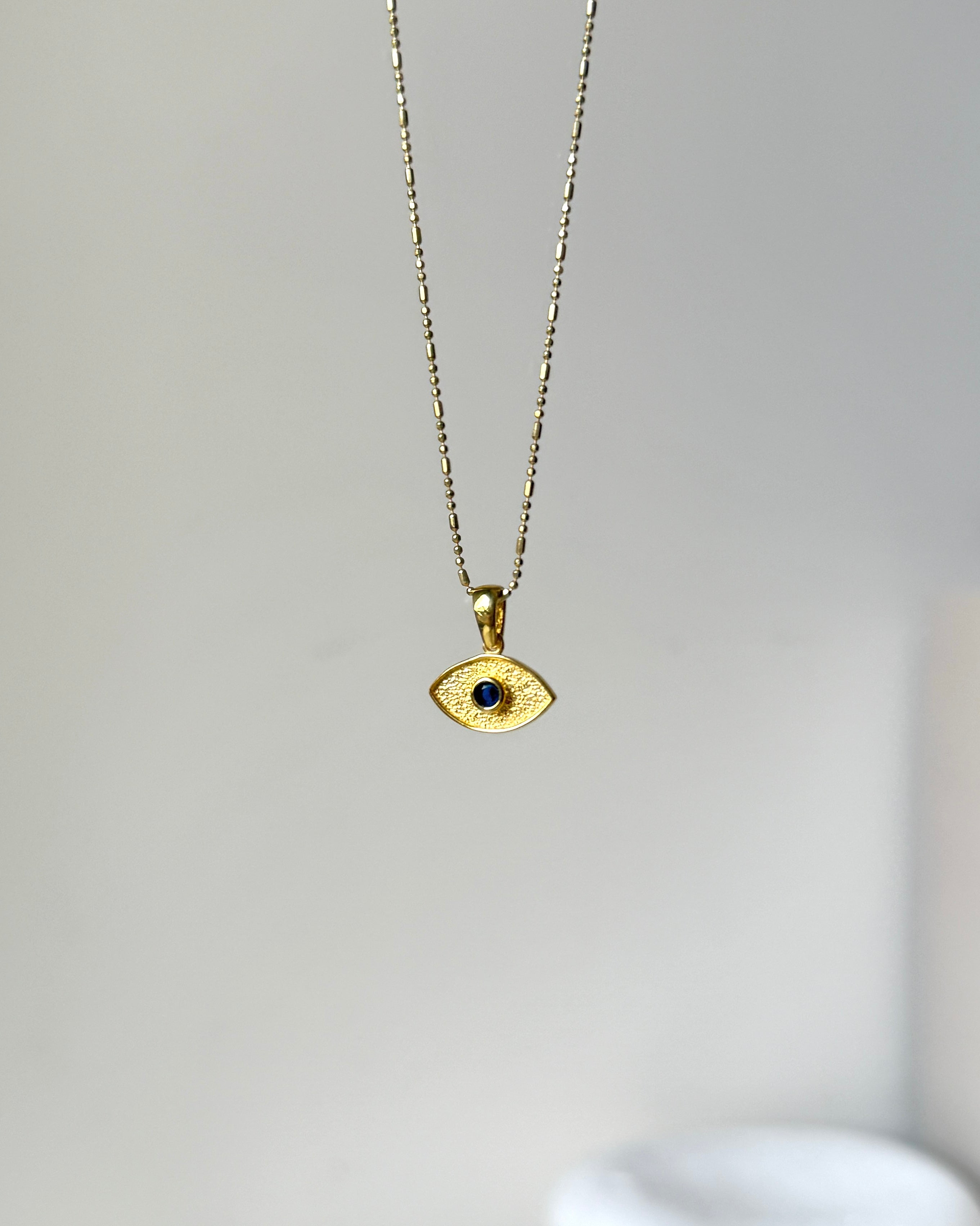 925 Ayar Gümüş | Lacivert Göz Kolye