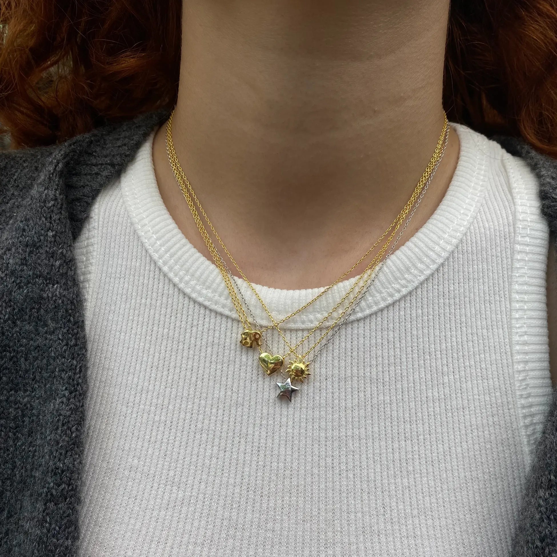 925 Ayar Gümüş | Minimal Sembol Kolye