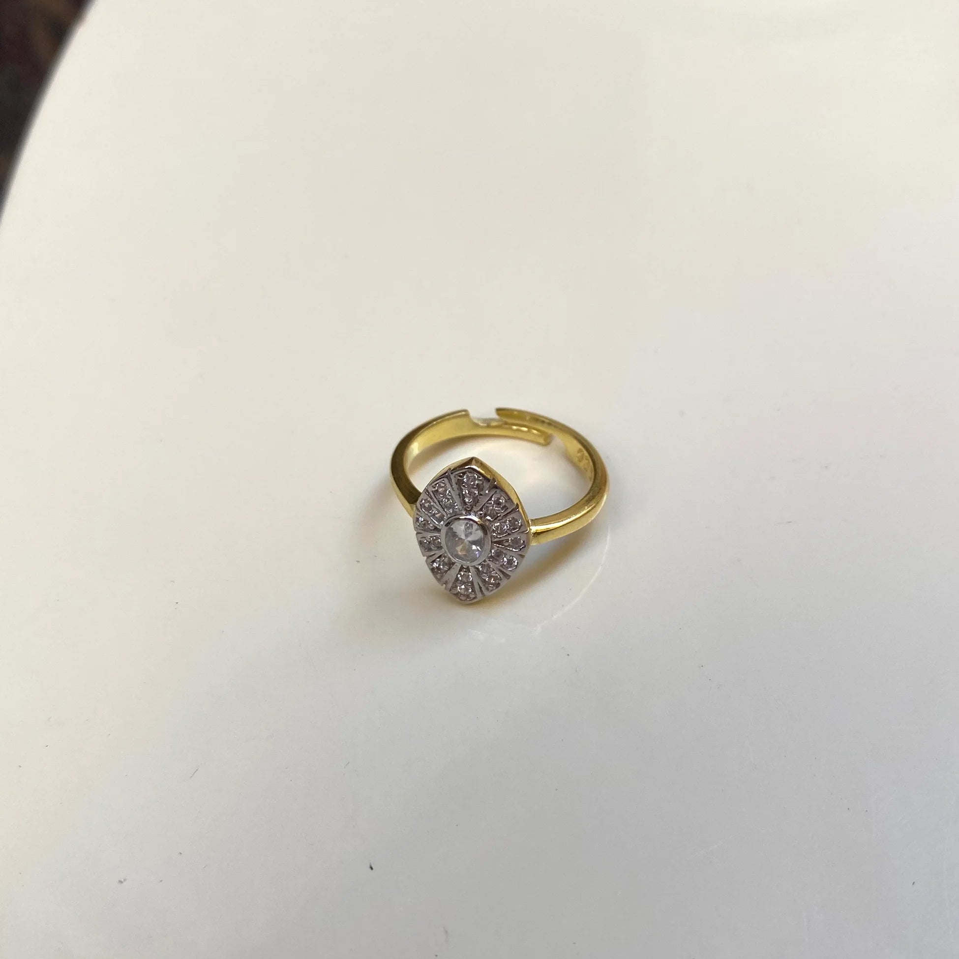 925 Ayar Gümüş Vintage Motifli Serçe Parmak Yüzüğü / Yüzük