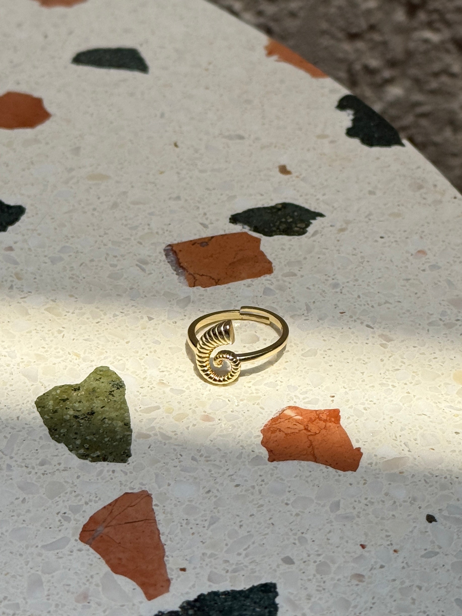 925 Gümüş Salyangoz Yüzük