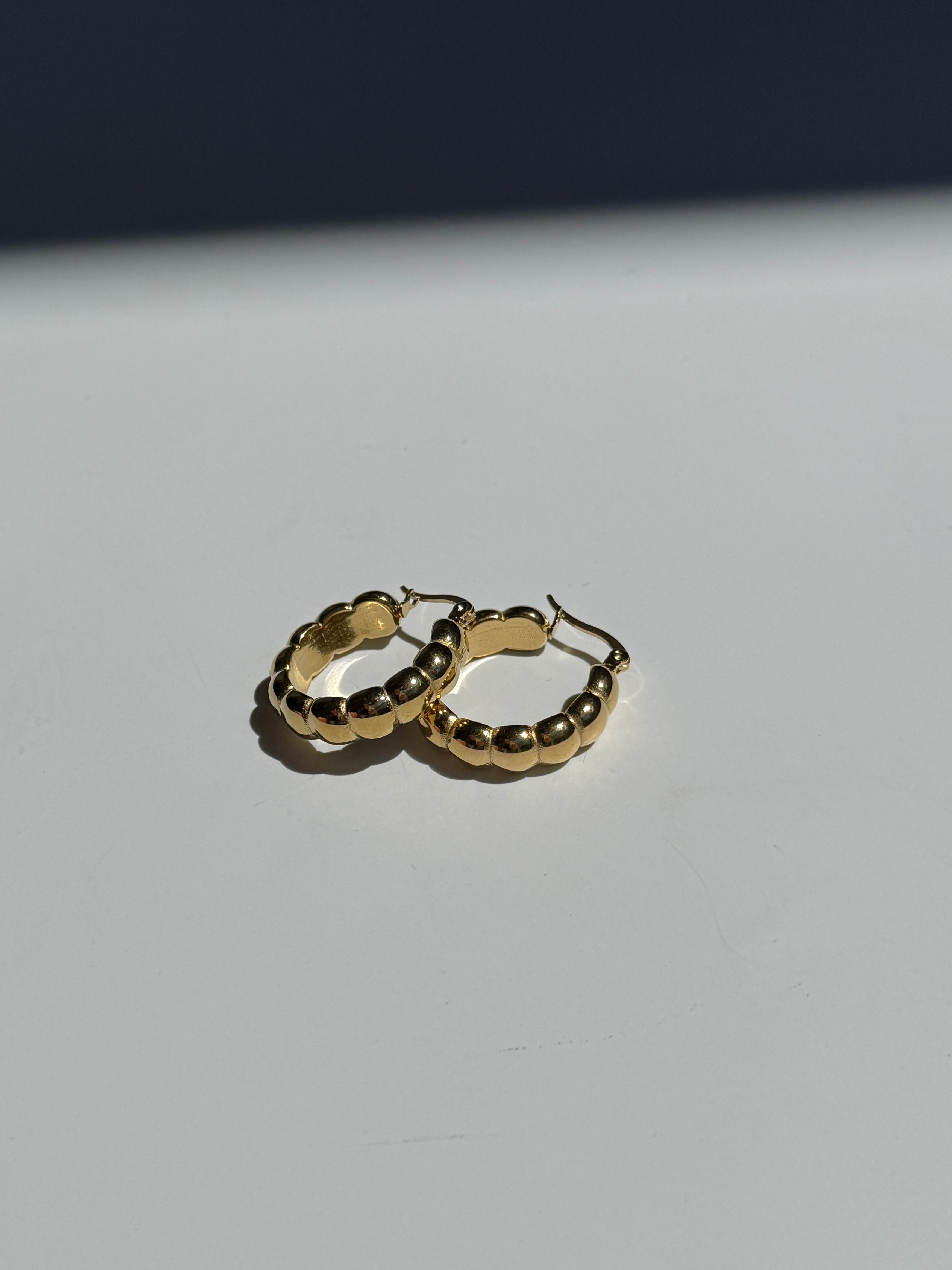 Çelik Bambu Halka Küpe