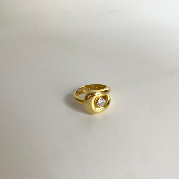 925 Gümüş Taşlı Ivory Yüzük