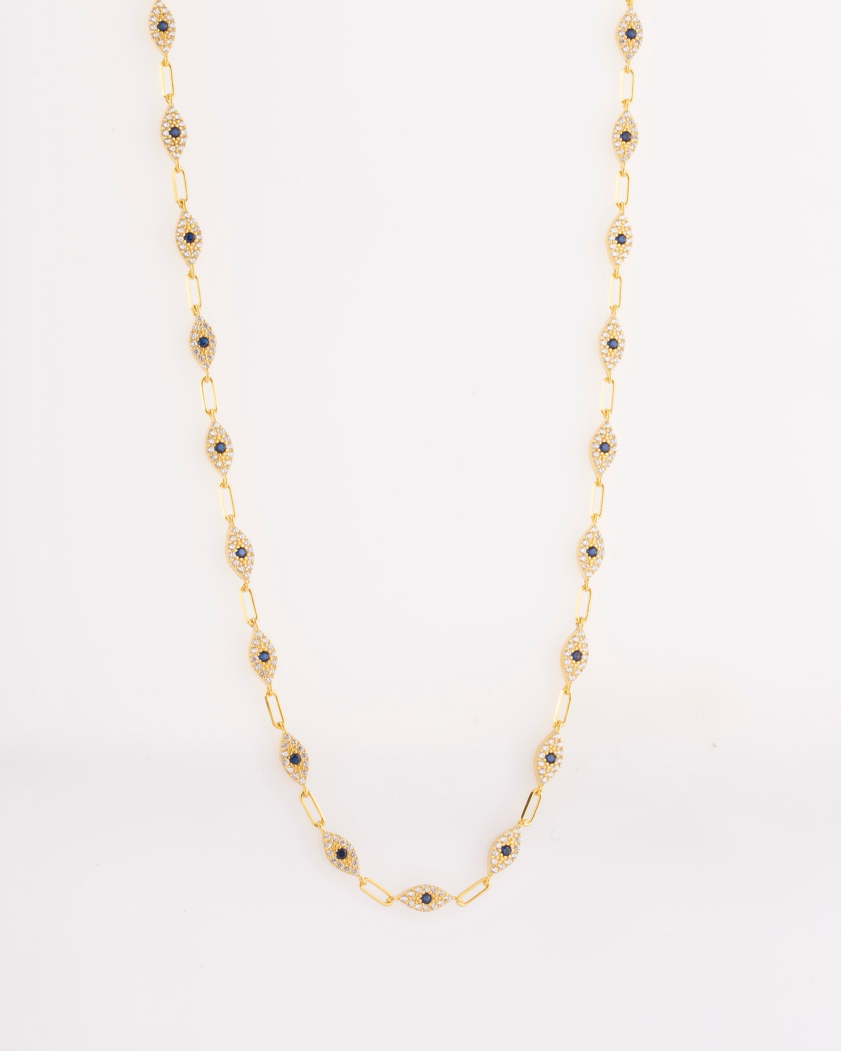 925 | Lacivert Göz Choker Kolye