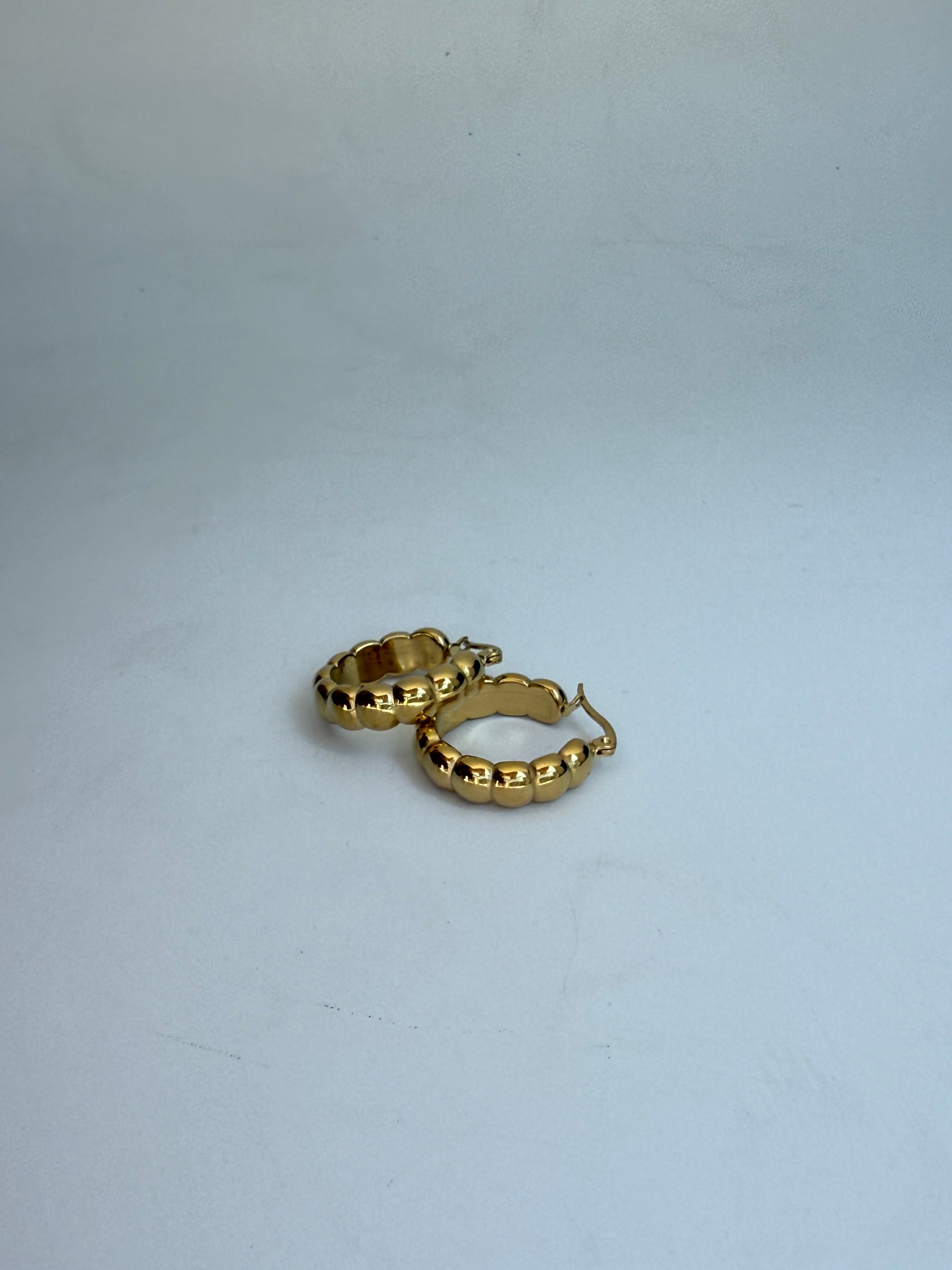 Çelik Bambu Halka Küpe