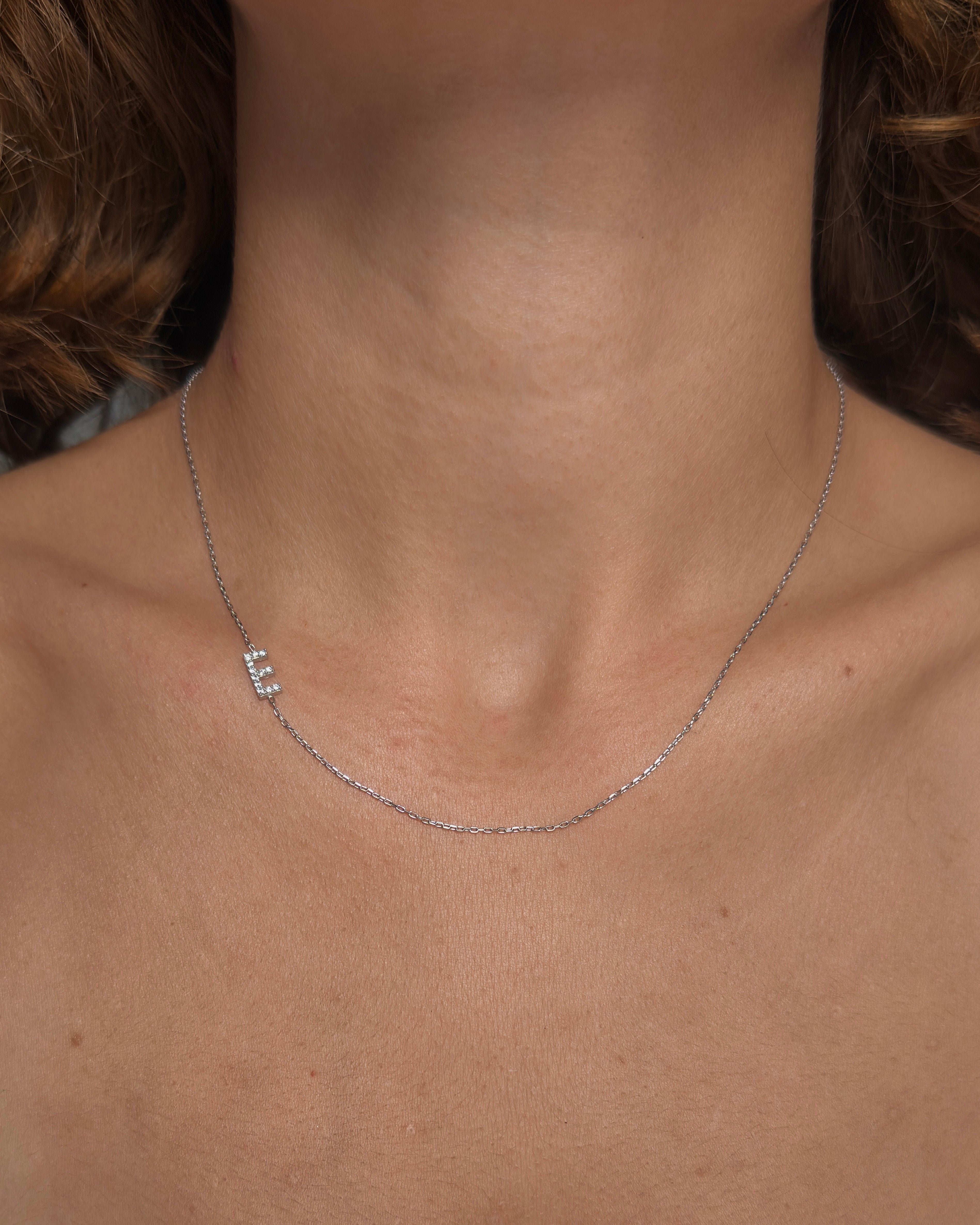 925 | Taşlı Köprücük Harf Kolye