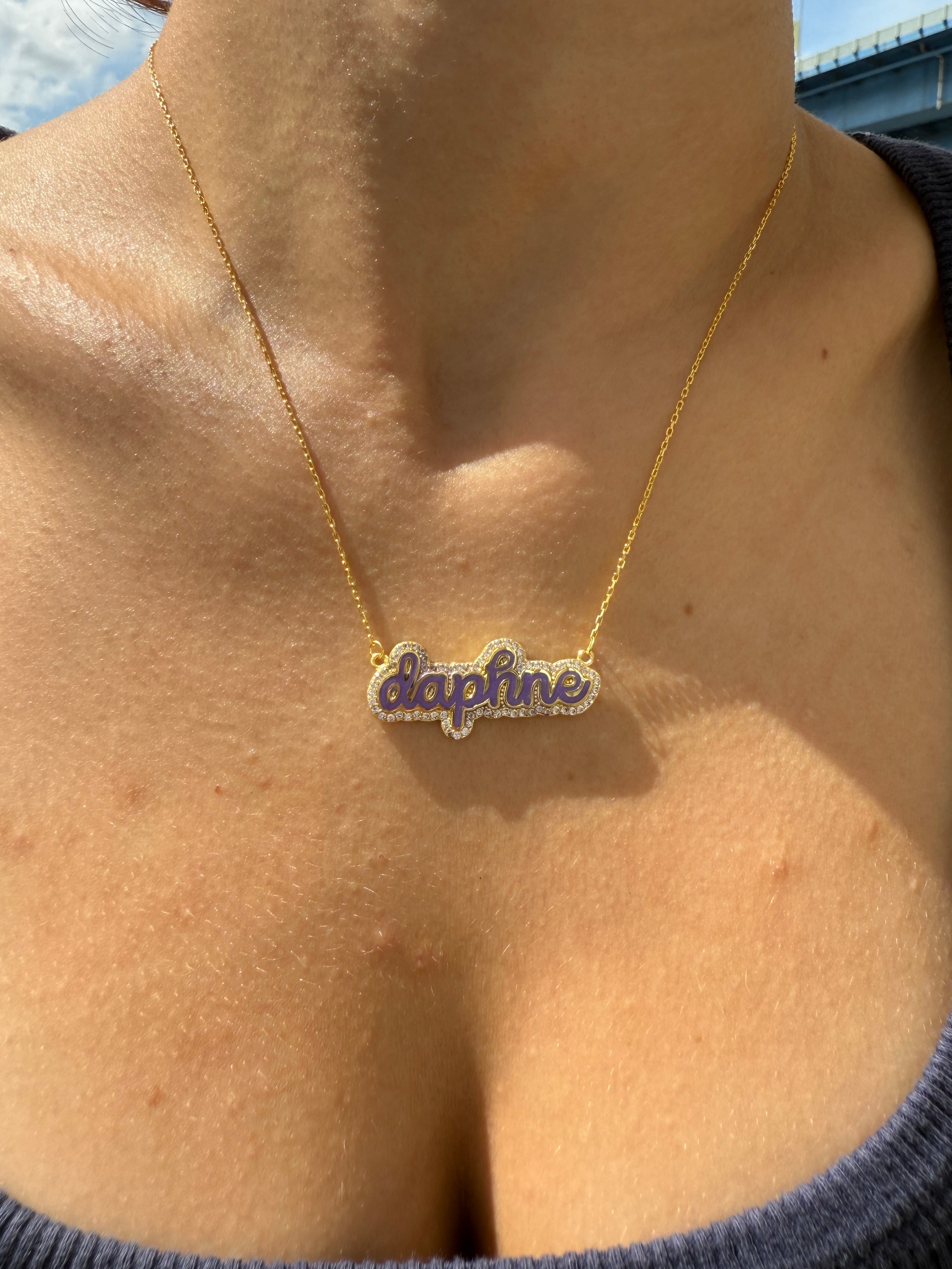 925 | Mineli Taşlı İsim Kolye