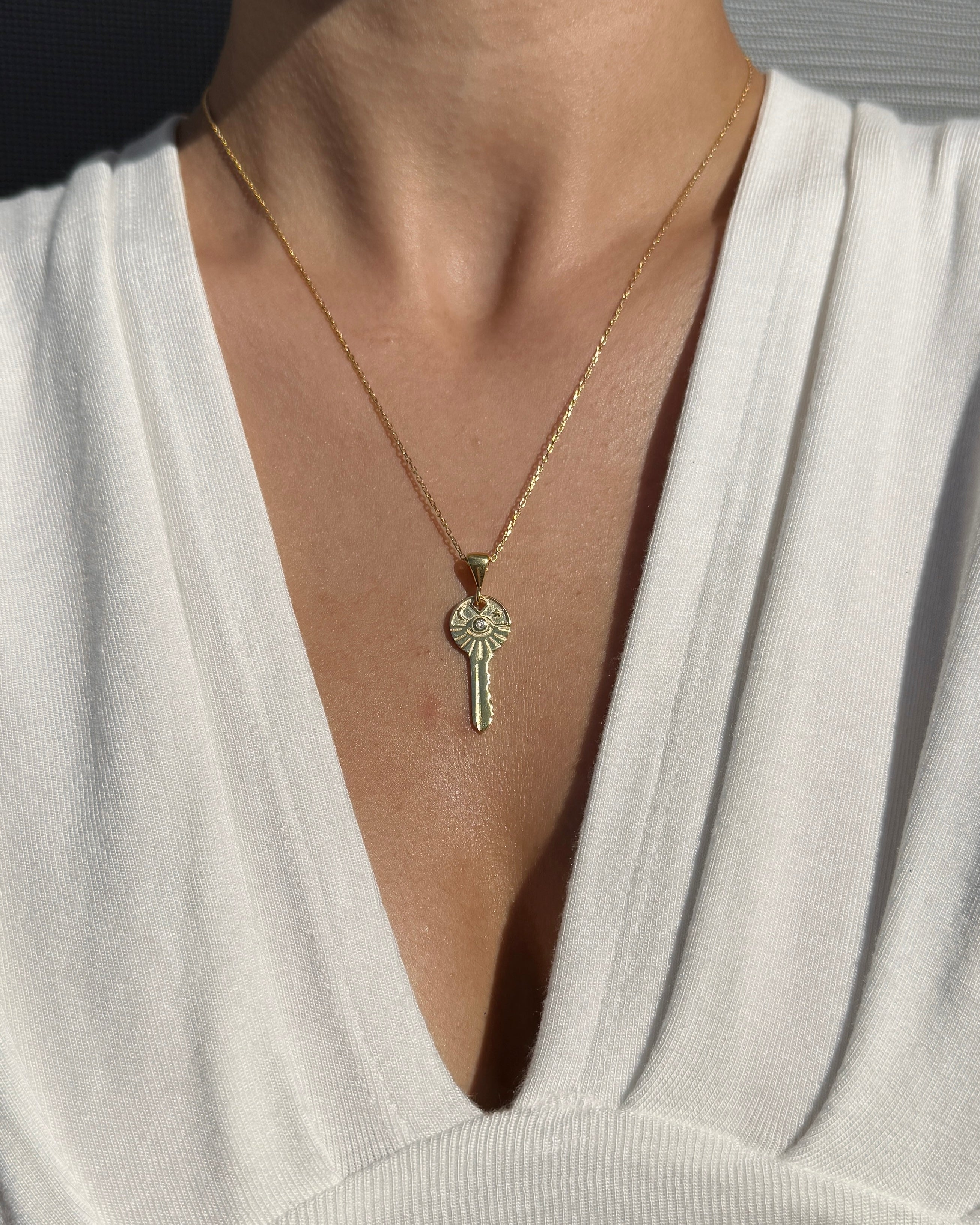 925 | Motifli Anahtar Kolye