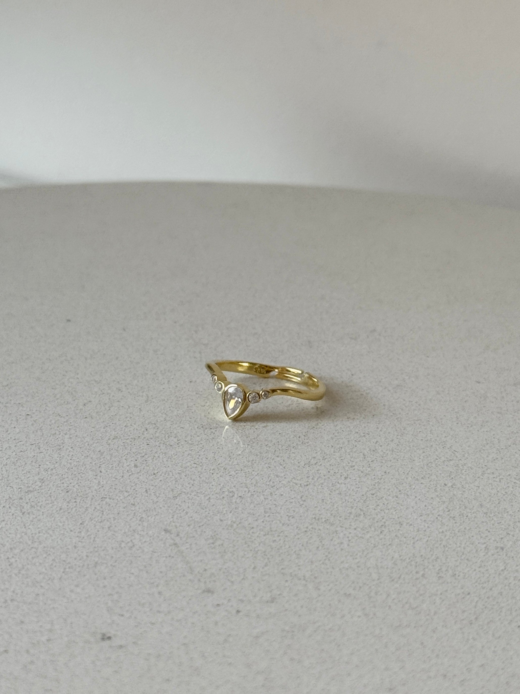 925 | Damla Taş Kombin Yüzüğü