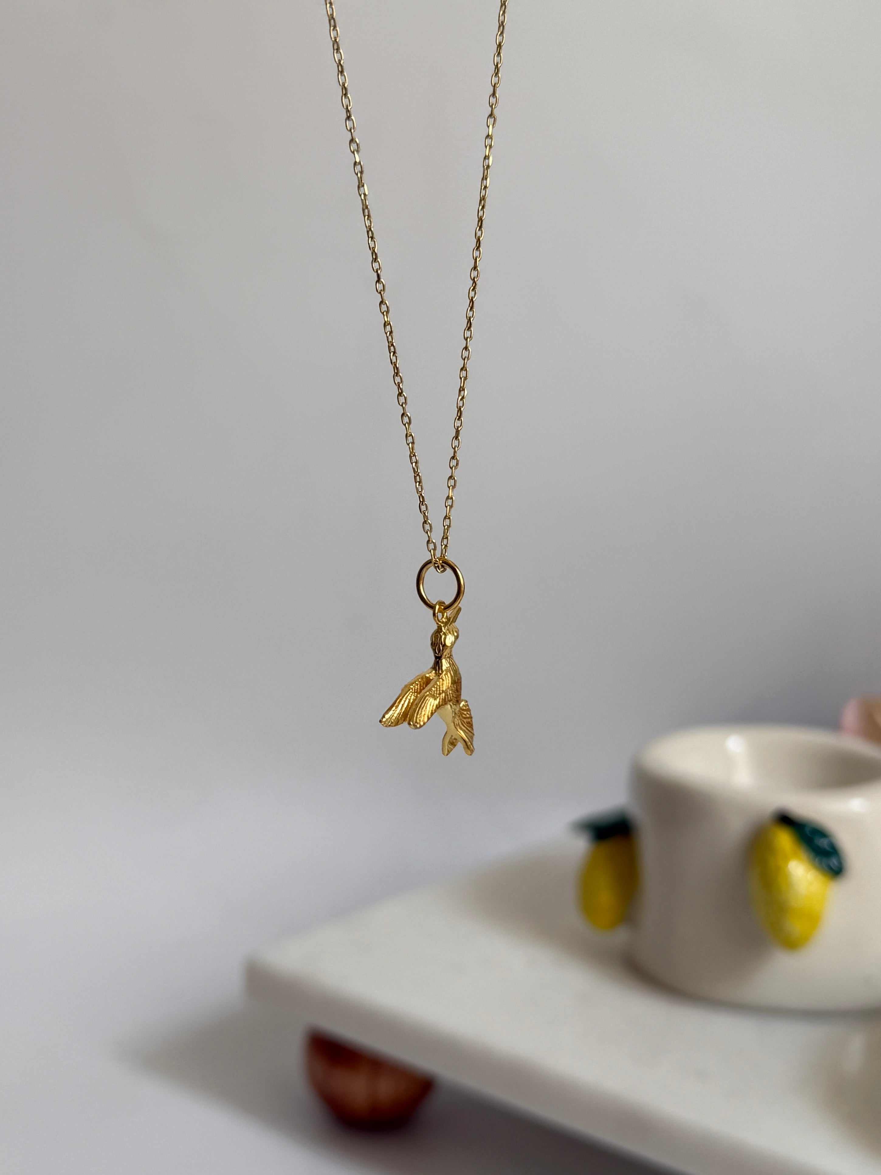 925 Gümüş Birdie / Kuş Kolye