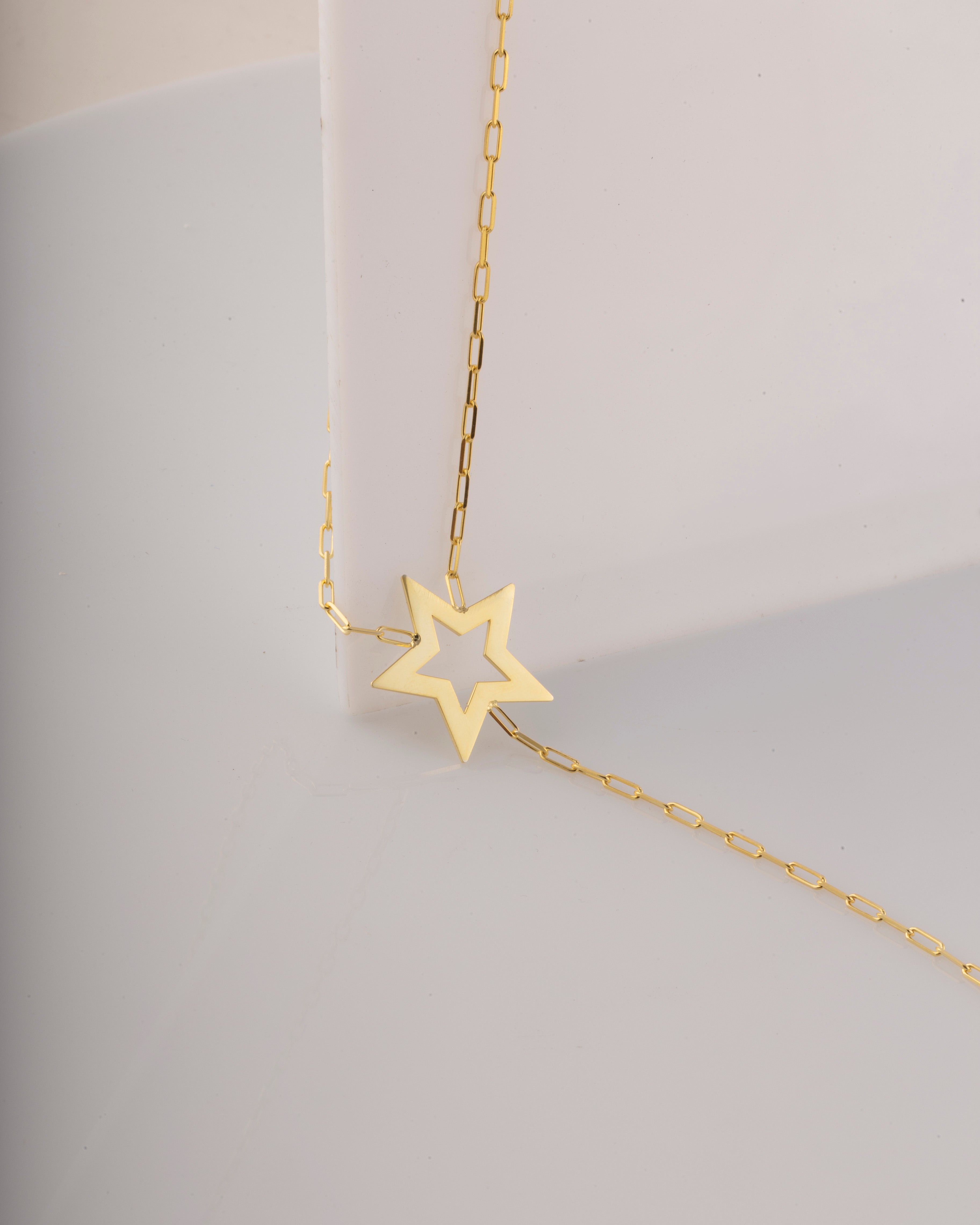 925 Gümüş Yıldız Y Kolye