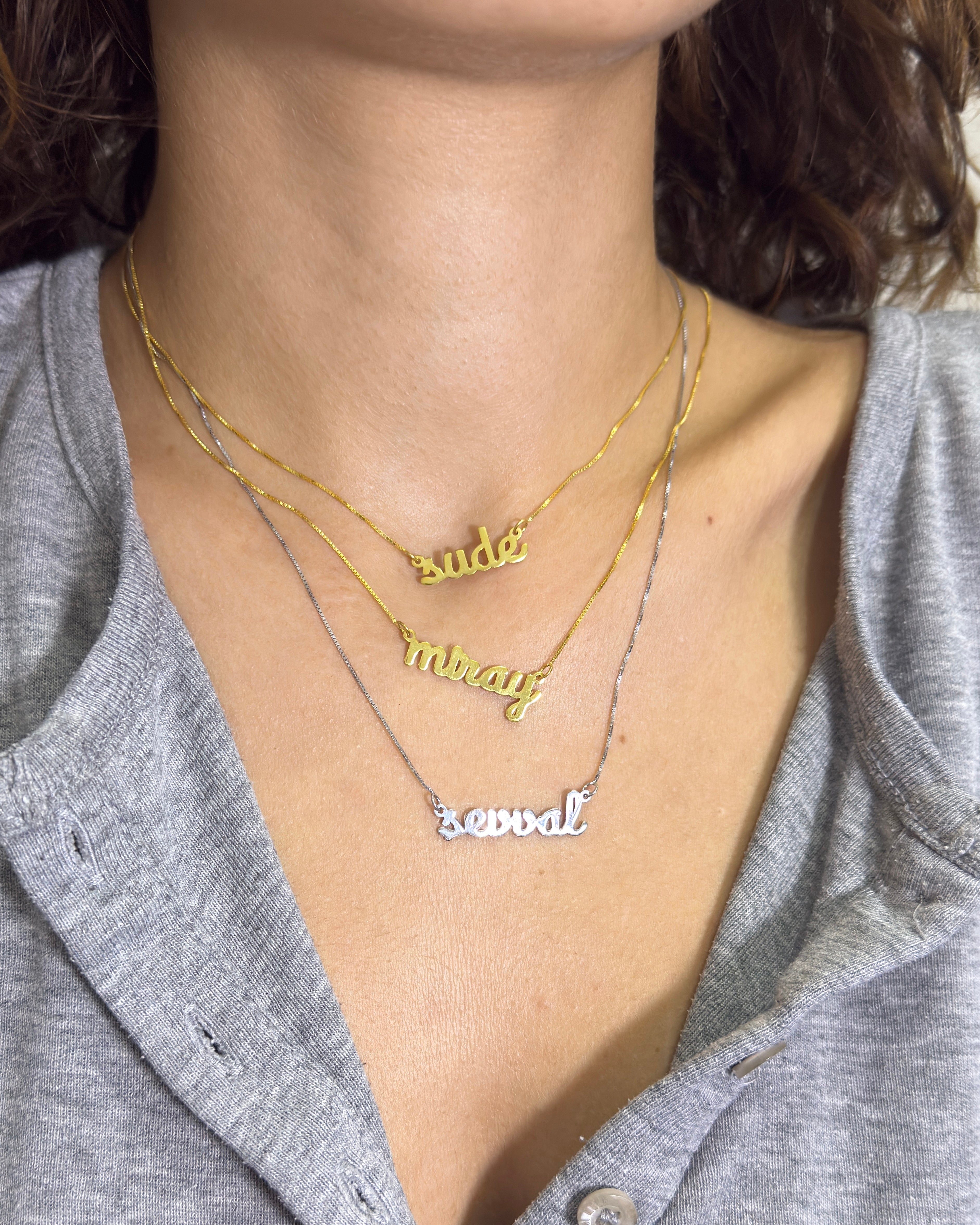 925 | Minimal İsim Kolye