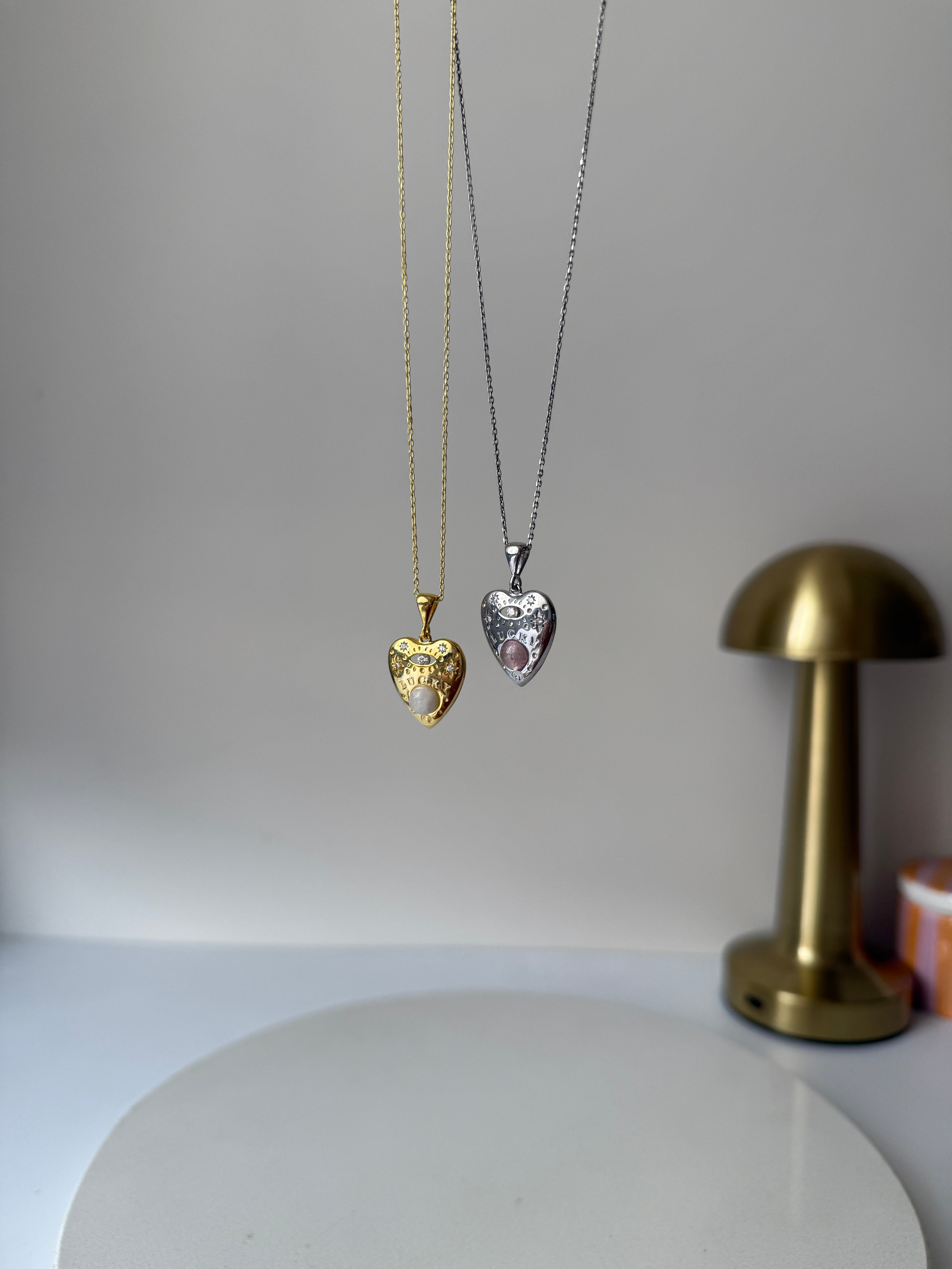 925 | Doğal Taş Şans Kolyesi