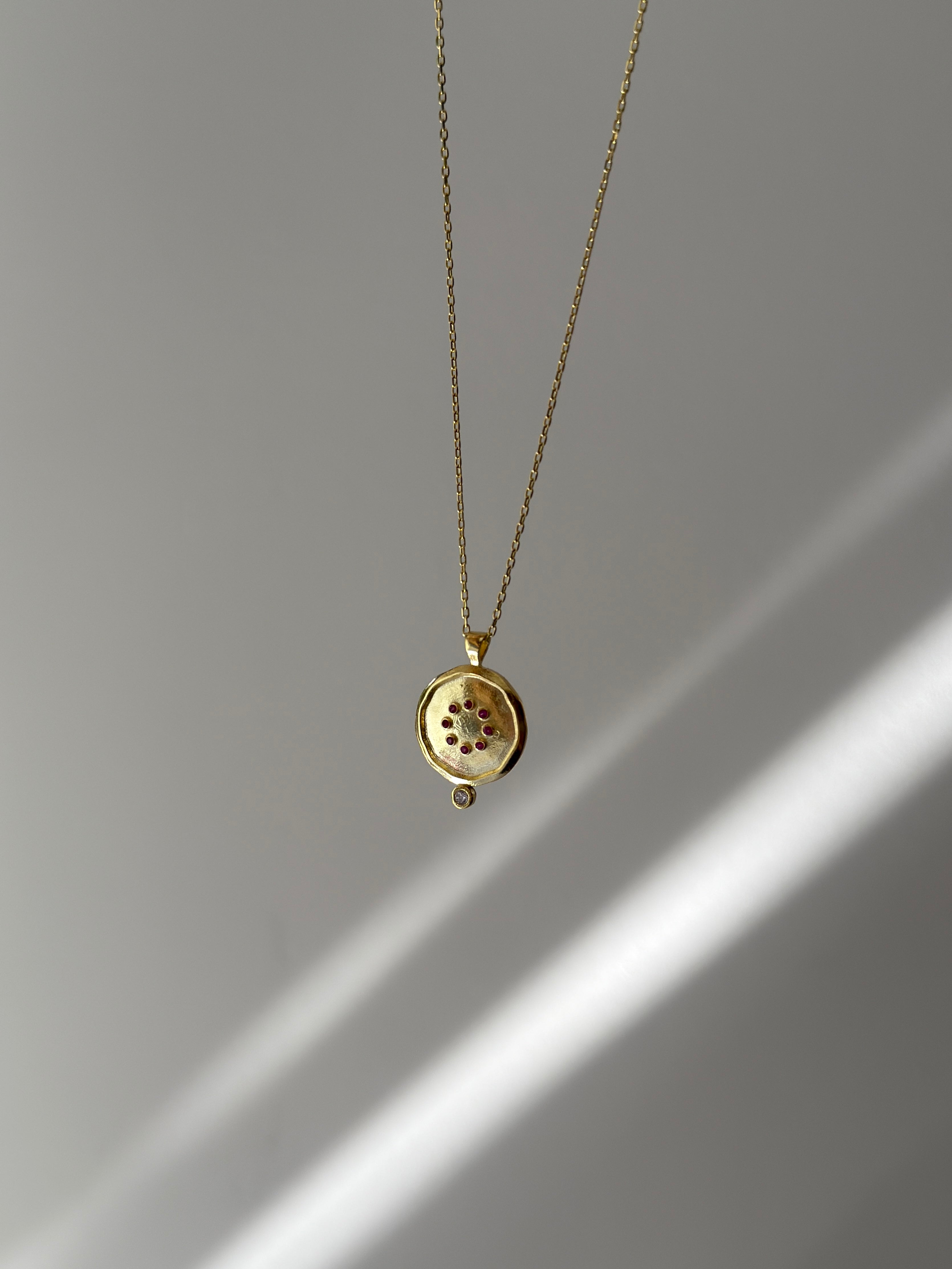 925 | Taşlı Nar Kolye