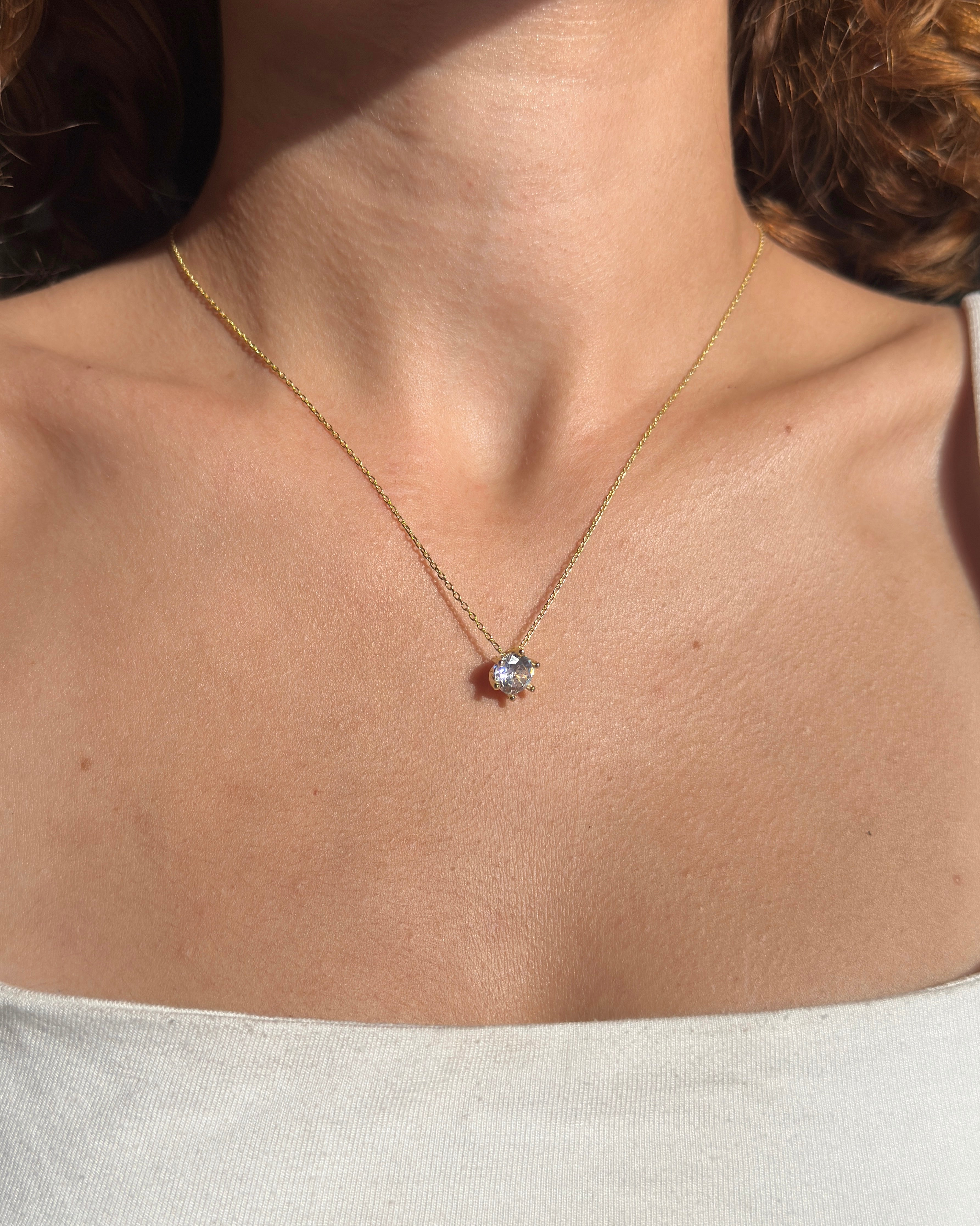 925 | Klasik Tektaş Kolye