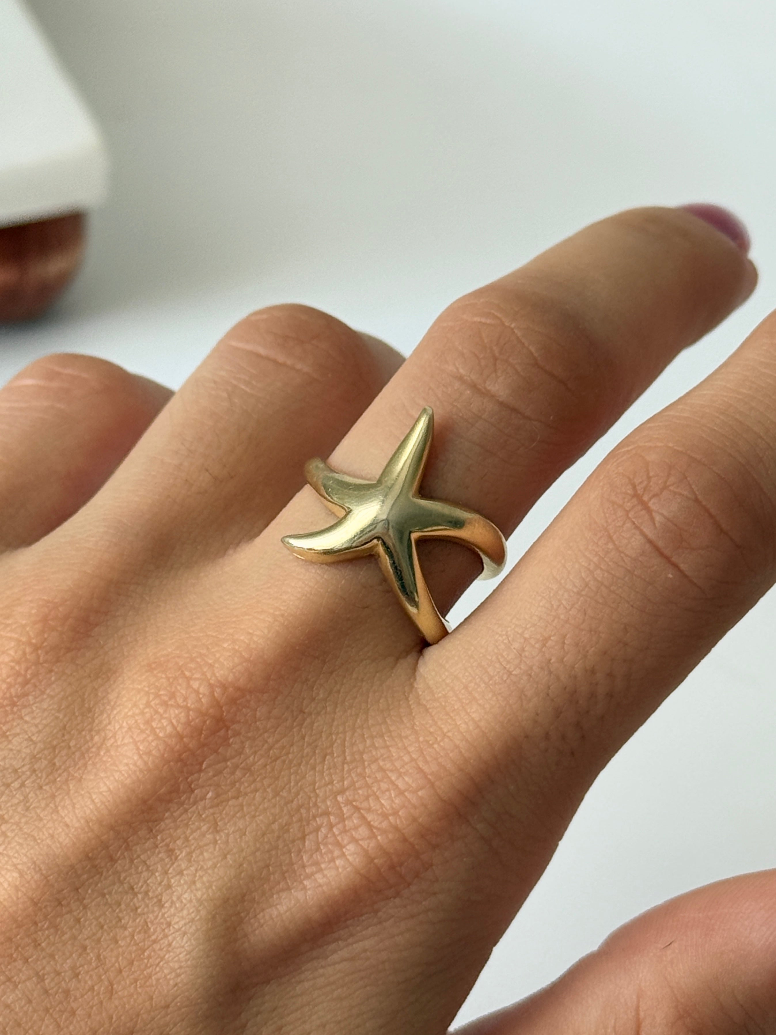 925 Gümüş Deniz Yıldızı Yüzük