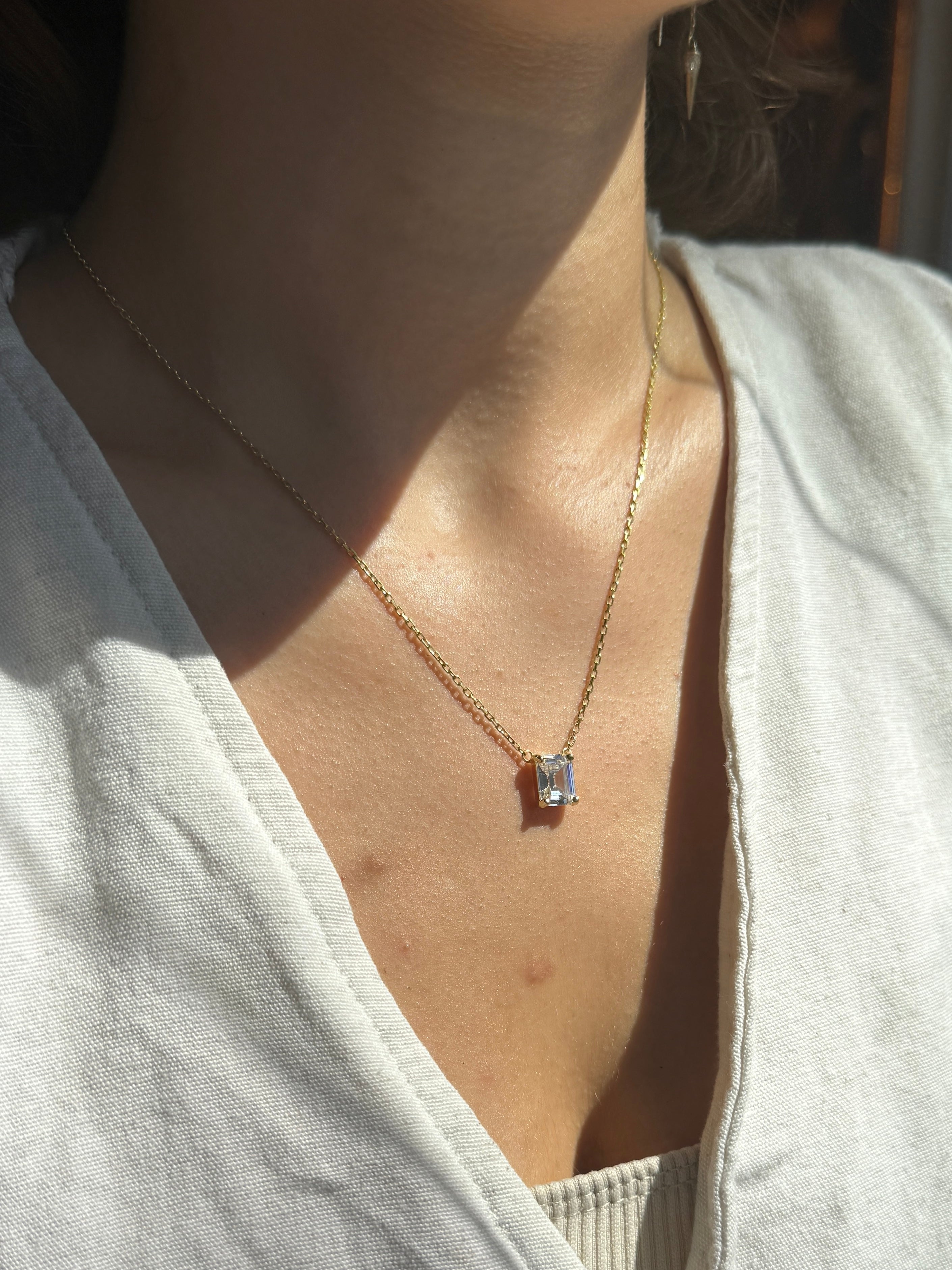 925 | Baget Taş Kolye