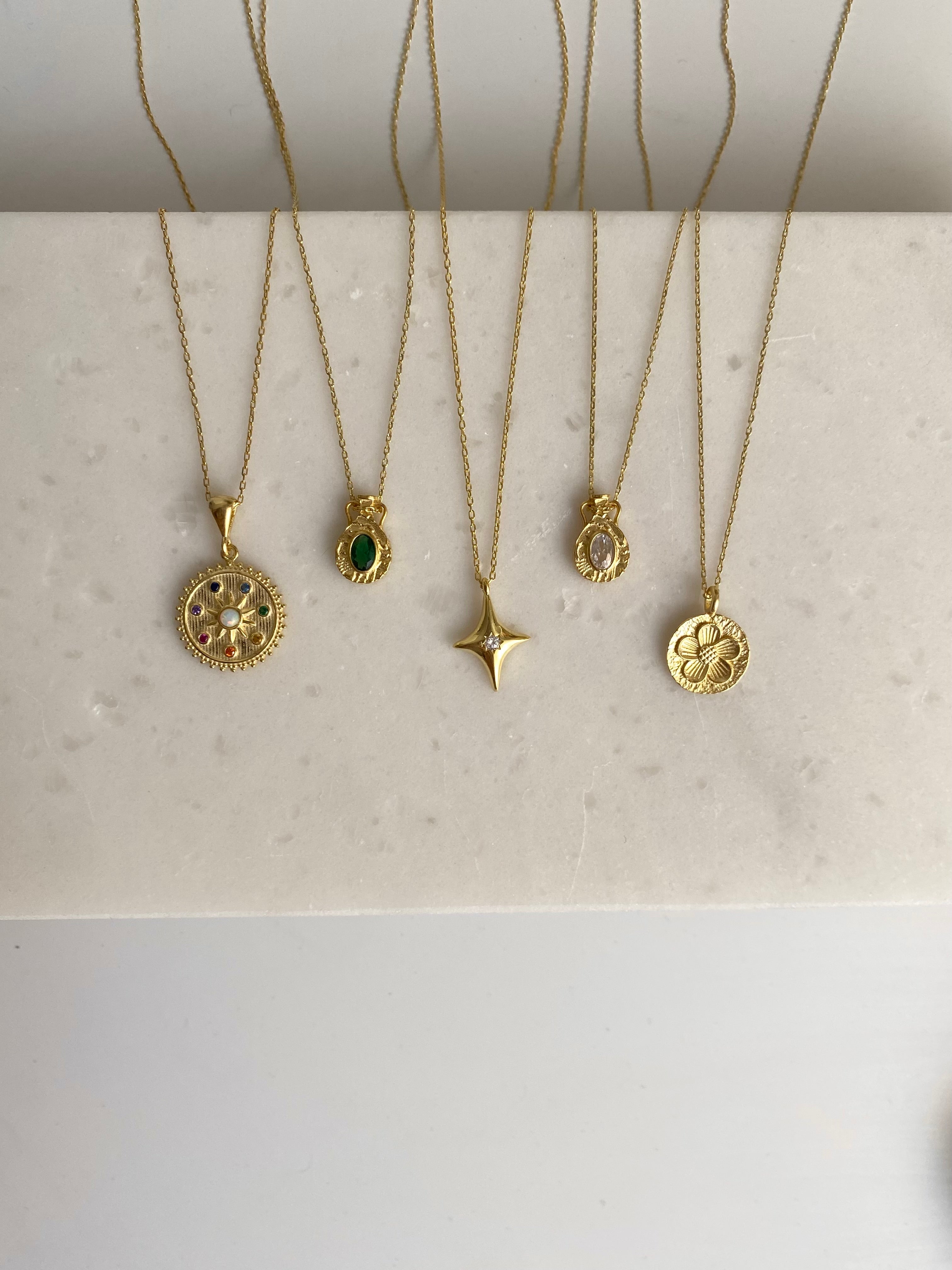 925 Gümüş Basic Kutup Yıldız Kolye