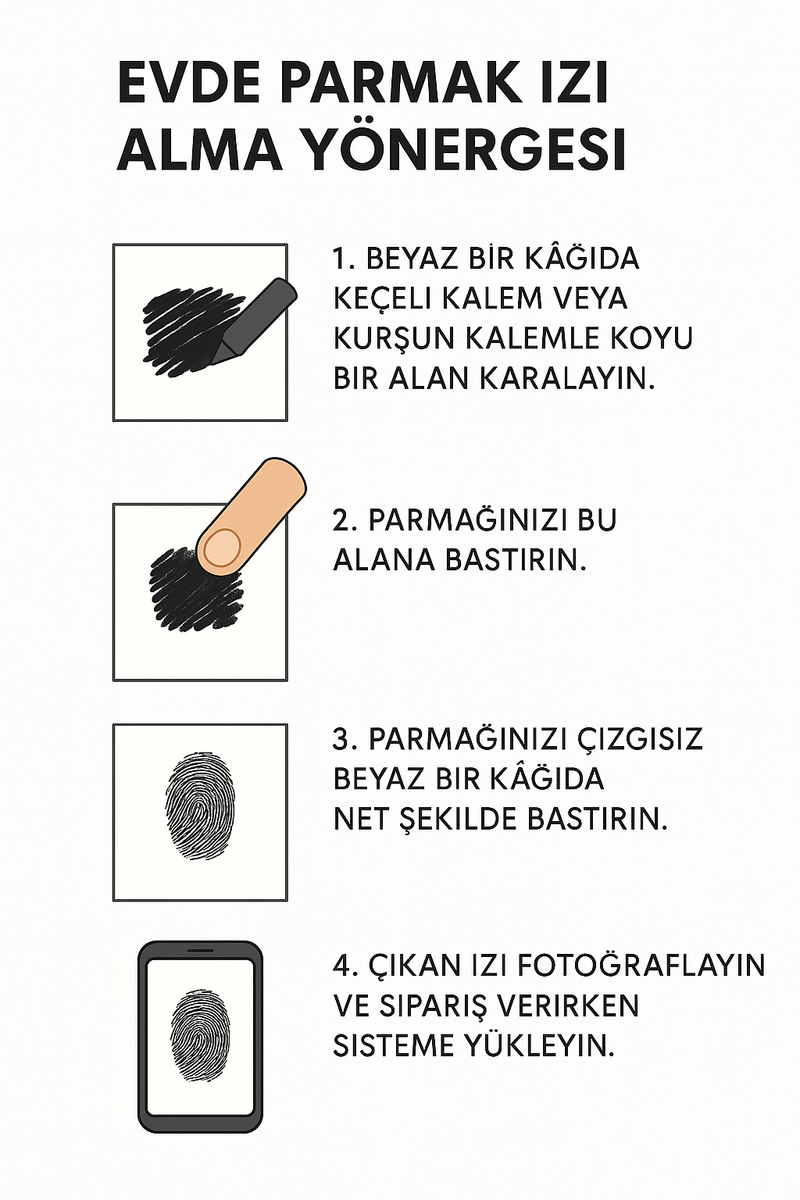 925 Gümüş | Parmak İzi Çift Kolye